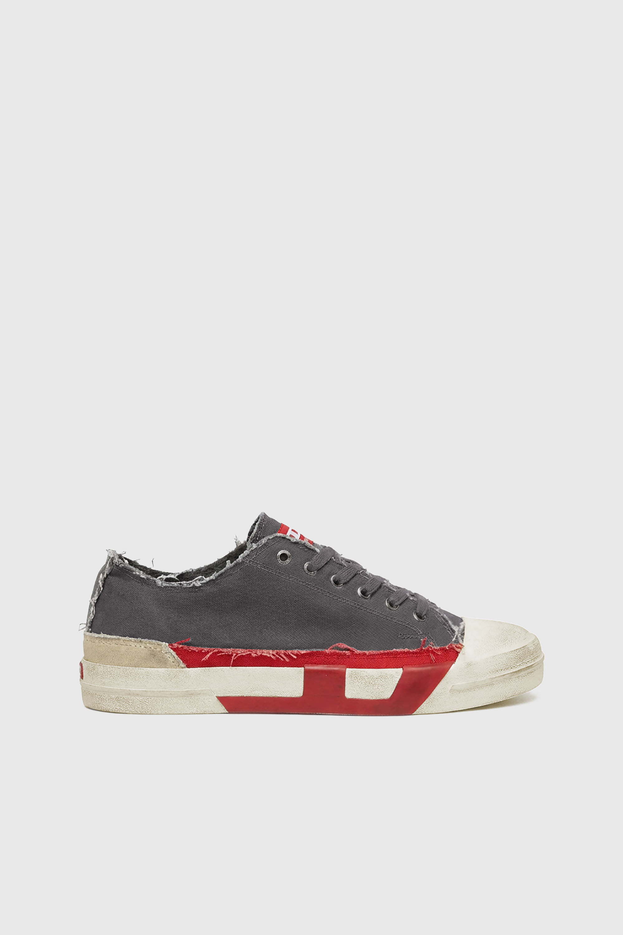 Diesel - S-D-VERSE LOW II, Man's S-D-Verse-Dirty-effect canvas sneakers in null - 1