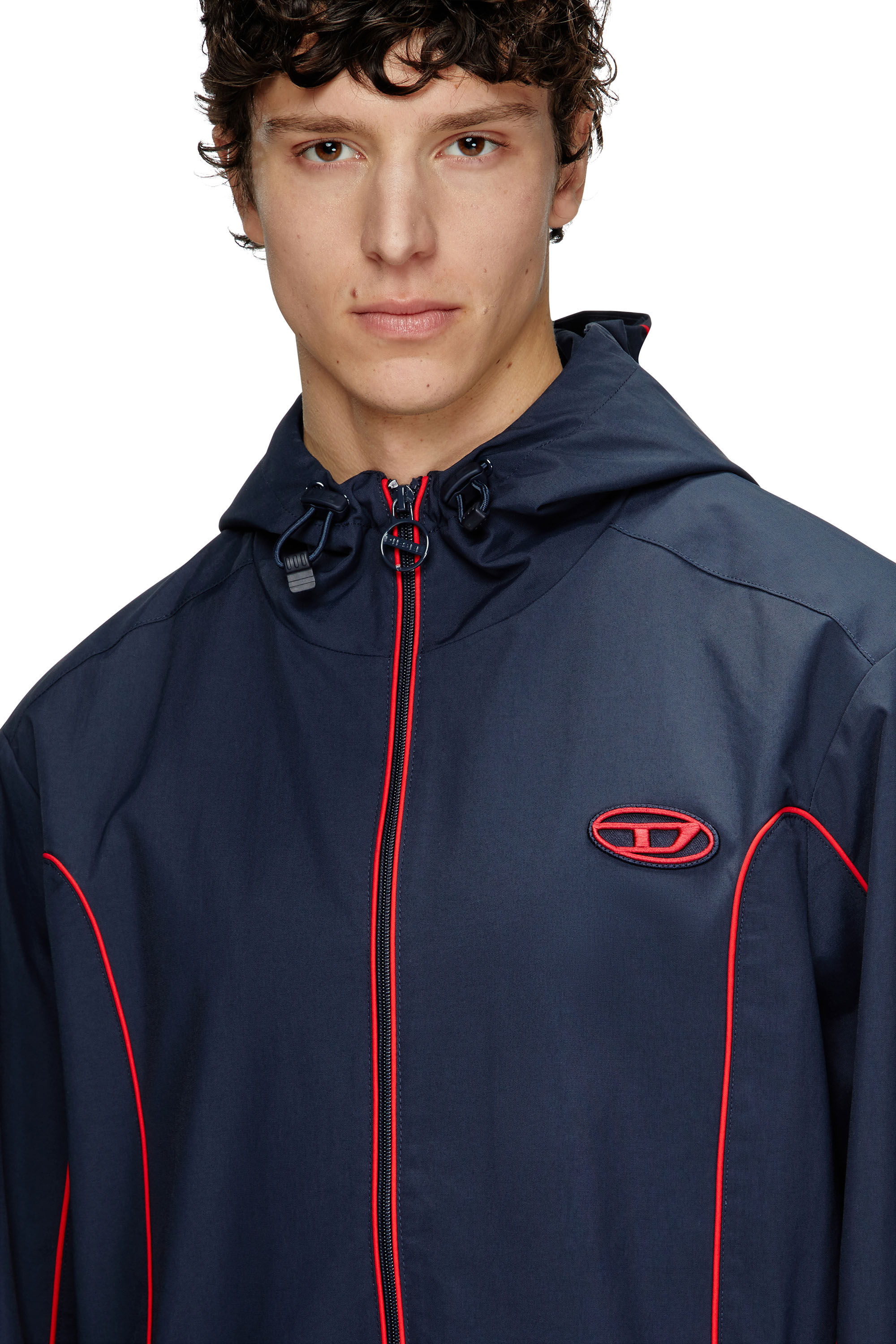 J-HIVES Man: Windbreaker Jacket with contrast piping | Diesel