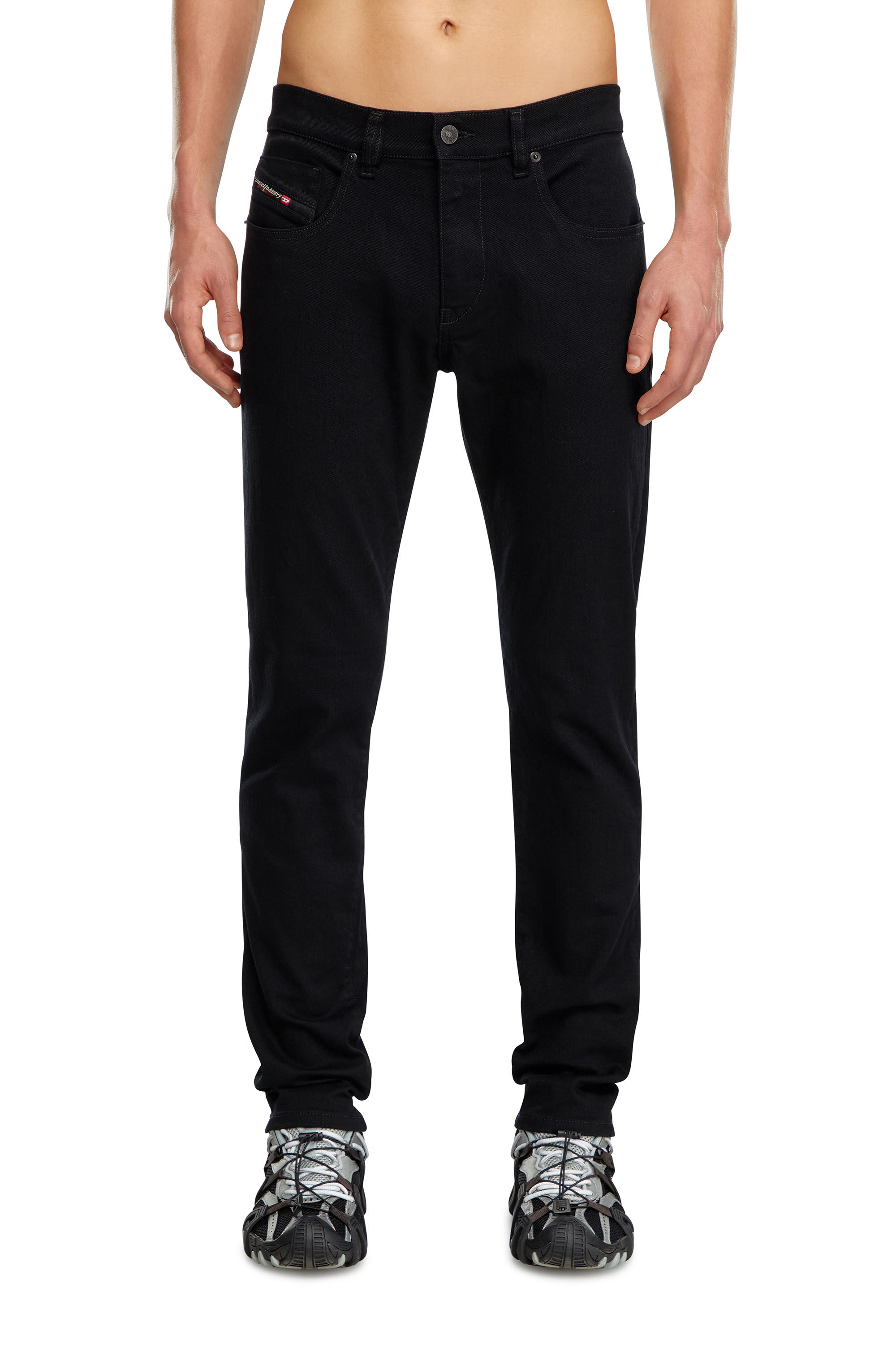 【正規取扱店】 2019 D-STRUKT Man Slim fit Jeans, stretch denim | Black/Dark パンツ