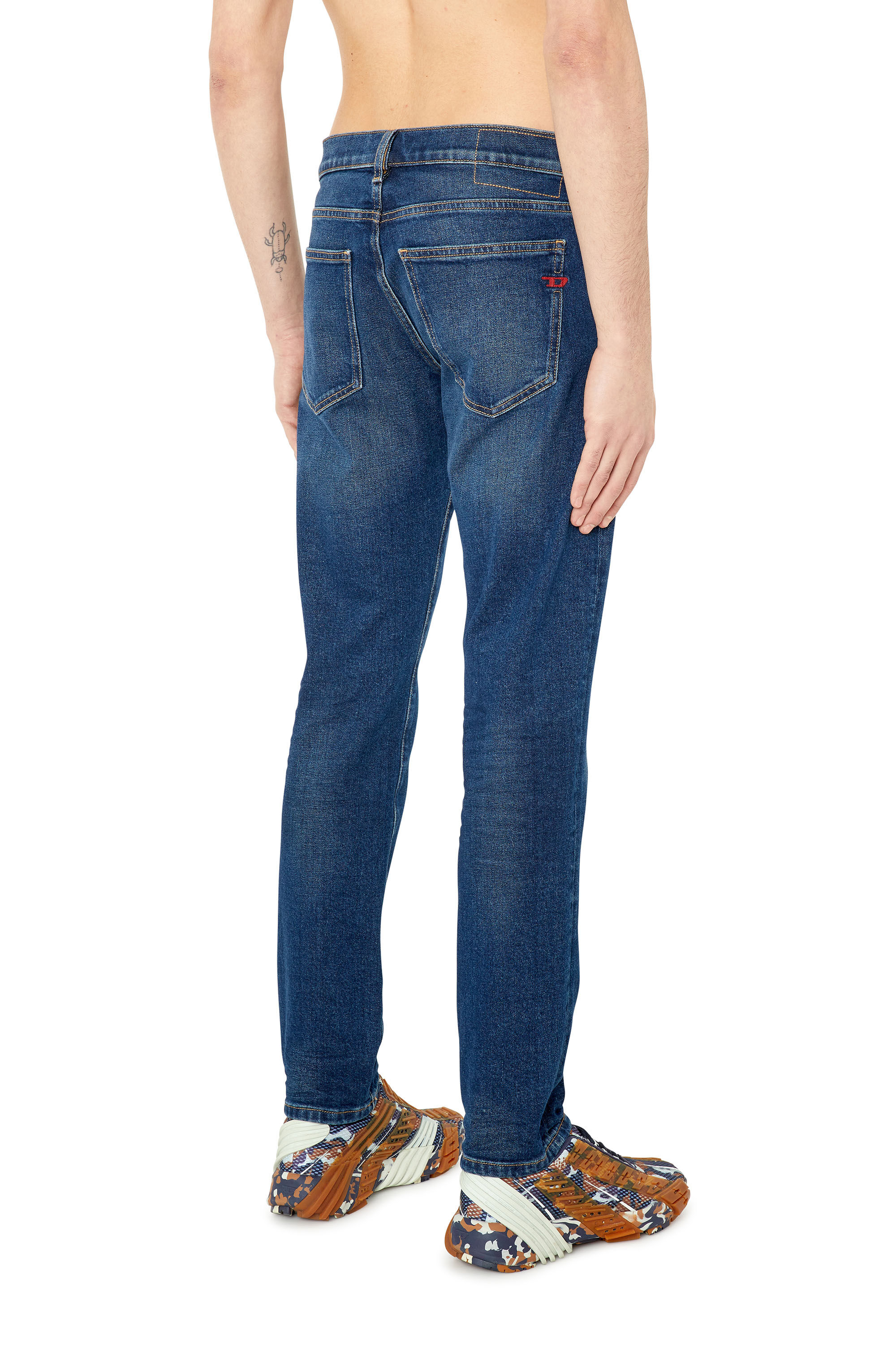 Diesel - 2019 D-Strukt 0GYCS Slim Jeans, Dark Blue - Image 4