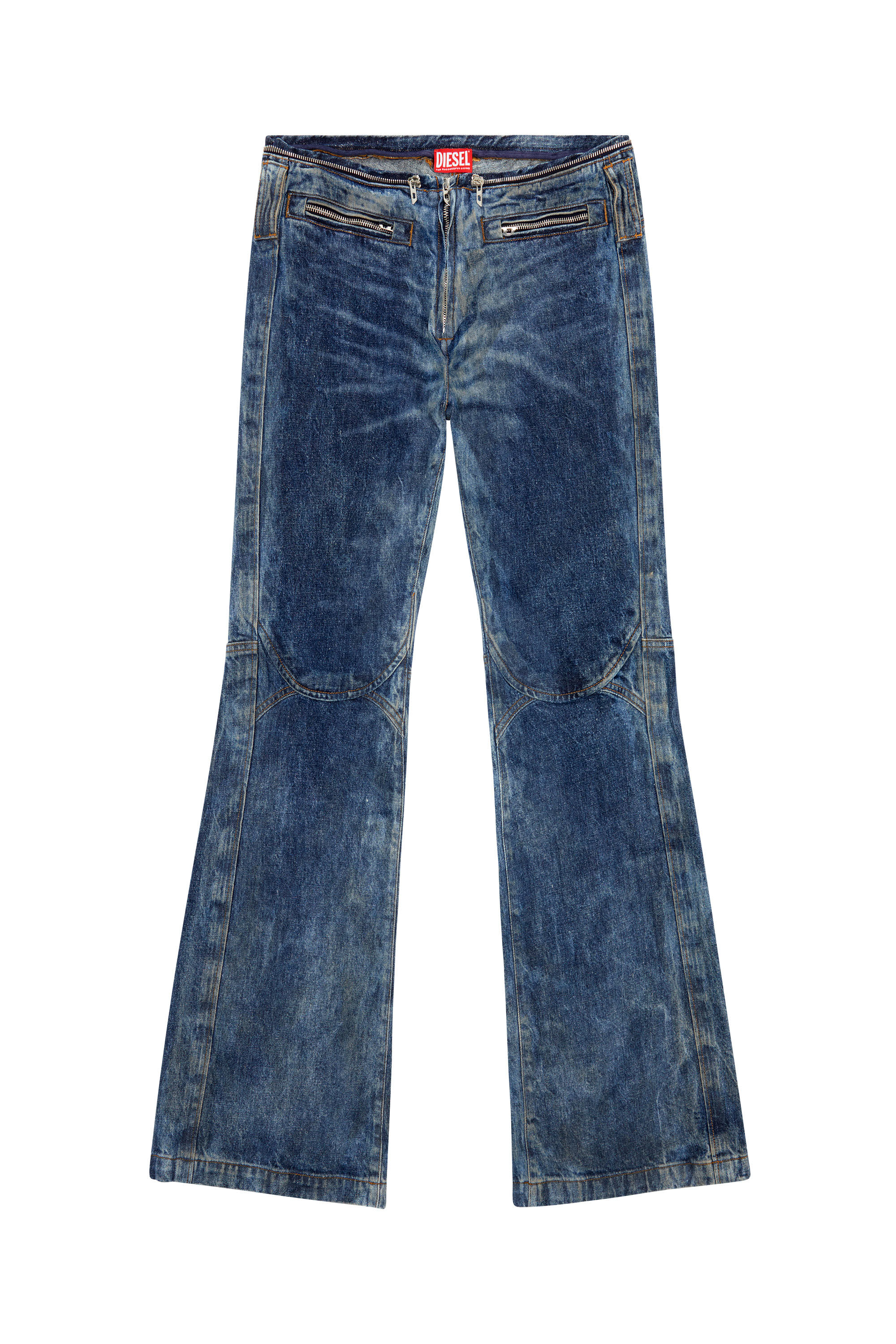 Men's D-Gen Seamed Straight Jeans | Medium blue | Diesel D-Gen