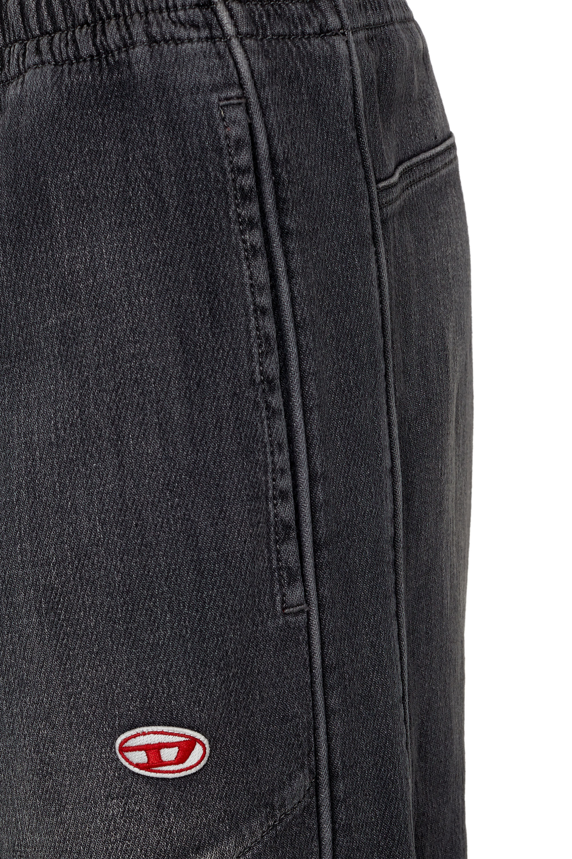 D-MARTIANS TRACK DENIM Man: Straight Black/grey Baggy Jeans | Diesel