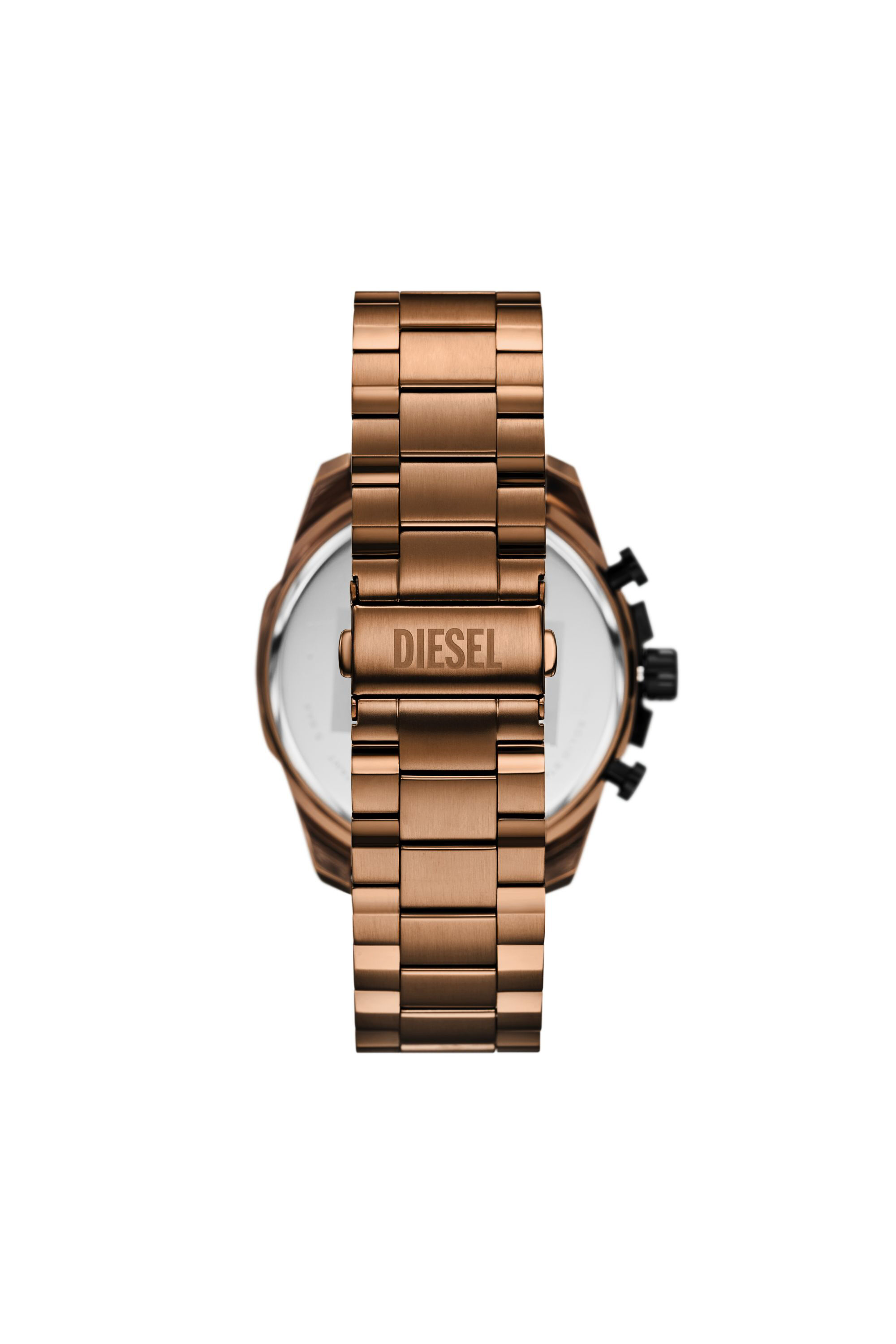 Men's Mega Chief slim brown Stainless steel watch | Brown | Diesel