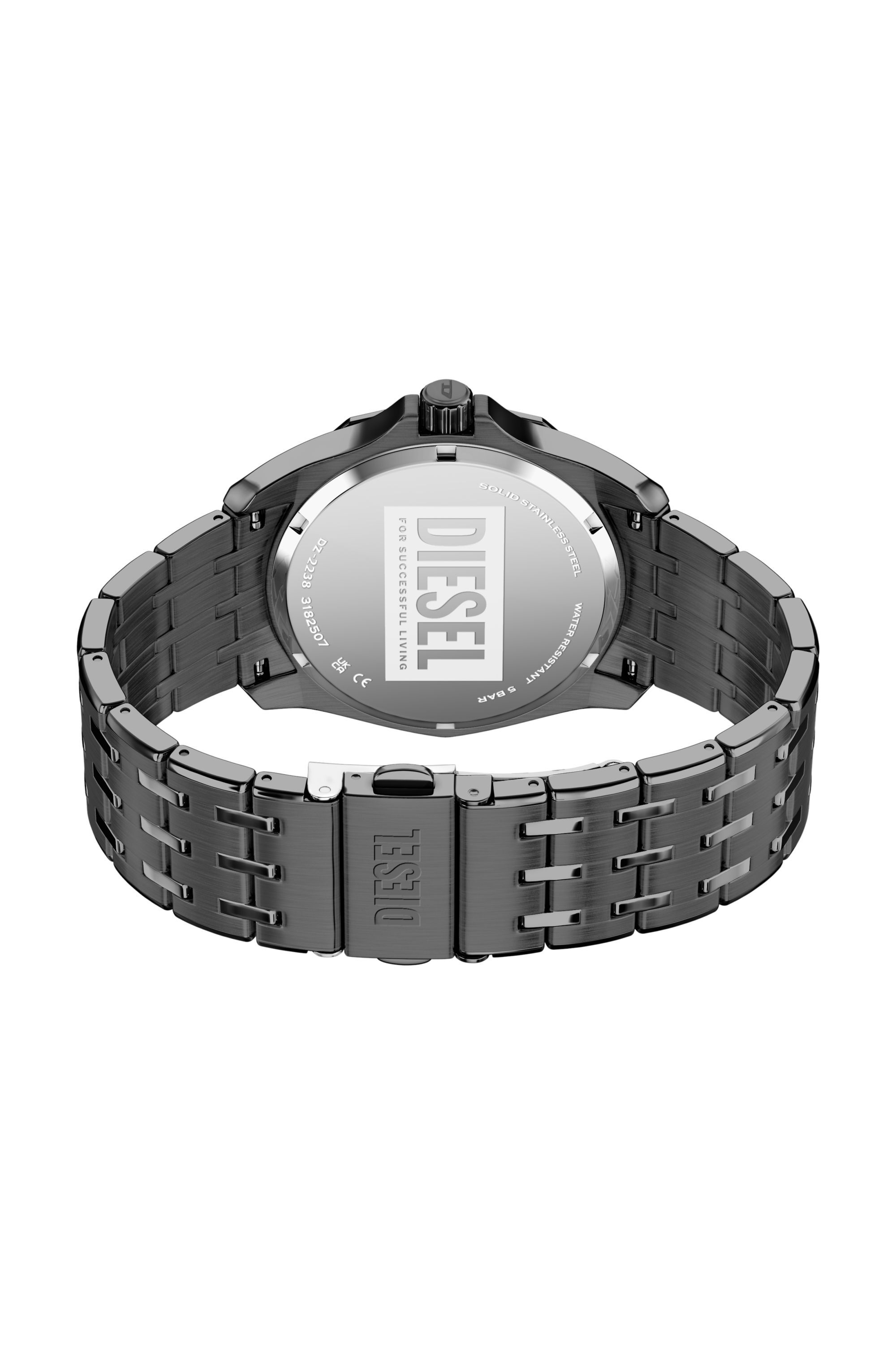 Men's Stinger gunmetal stainless steel watch | Grey | Diesel TR