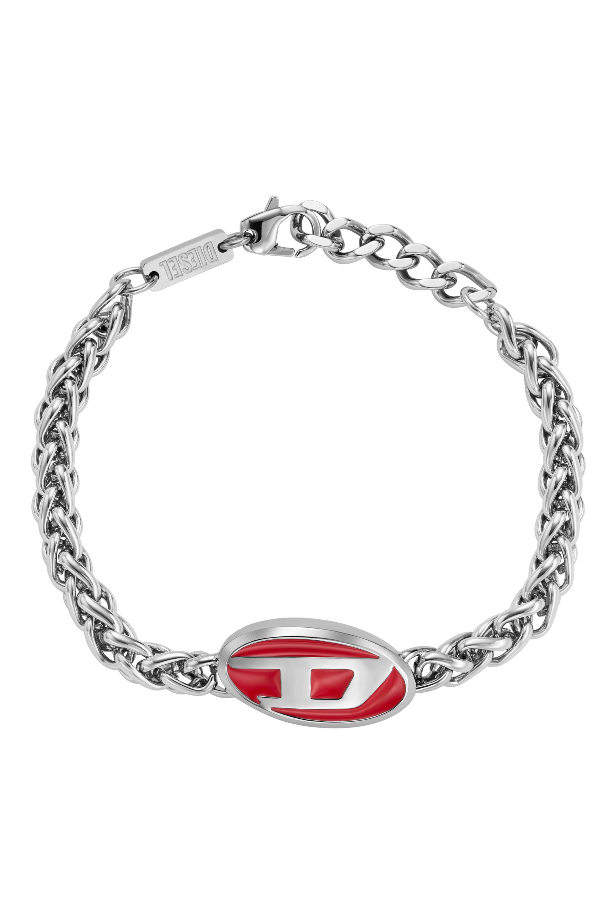 高い品質 enamel Red Women's and bracelet chain steel stainless アクセサリー