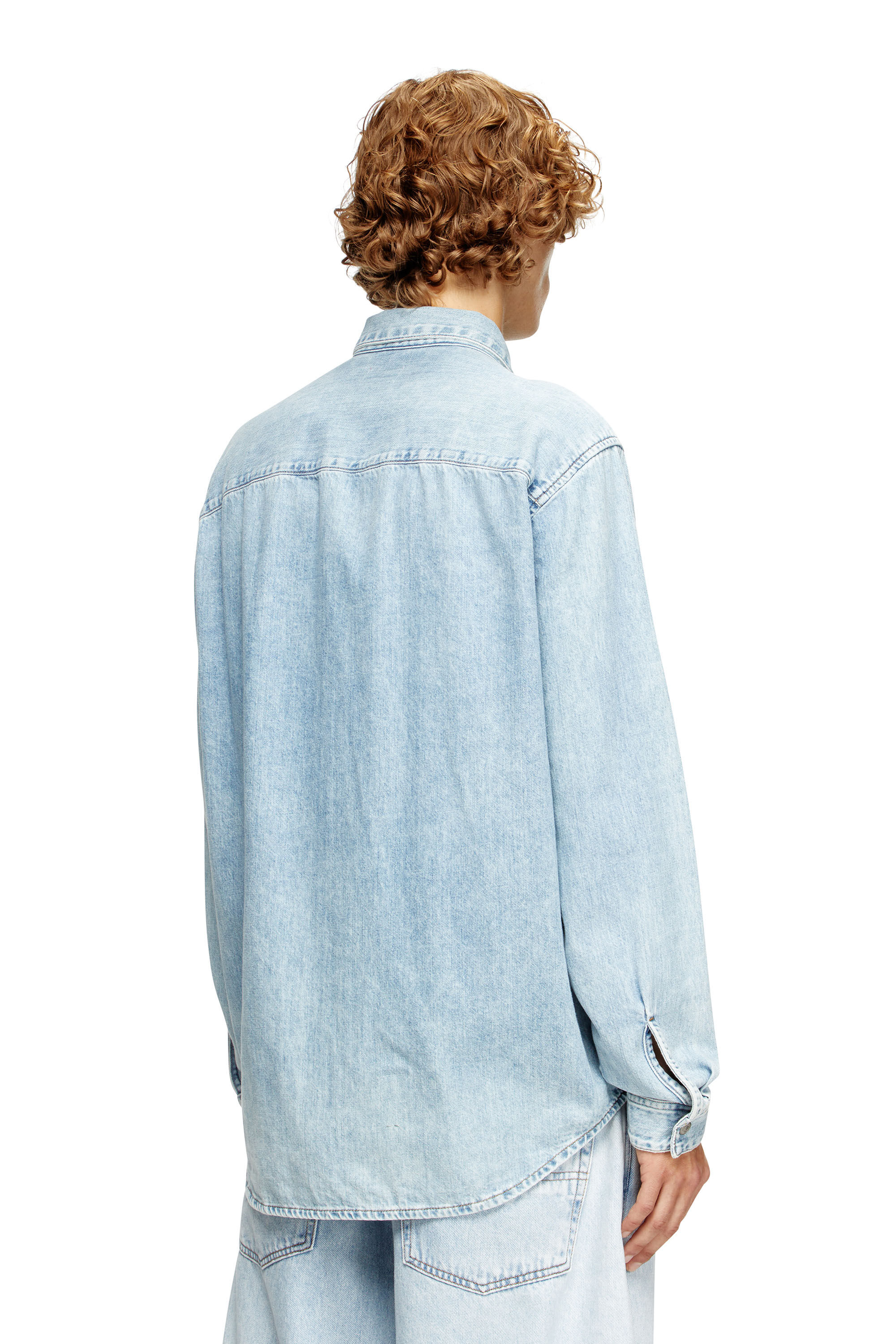 Men's Shirt in denim | Light Blue | Diesel