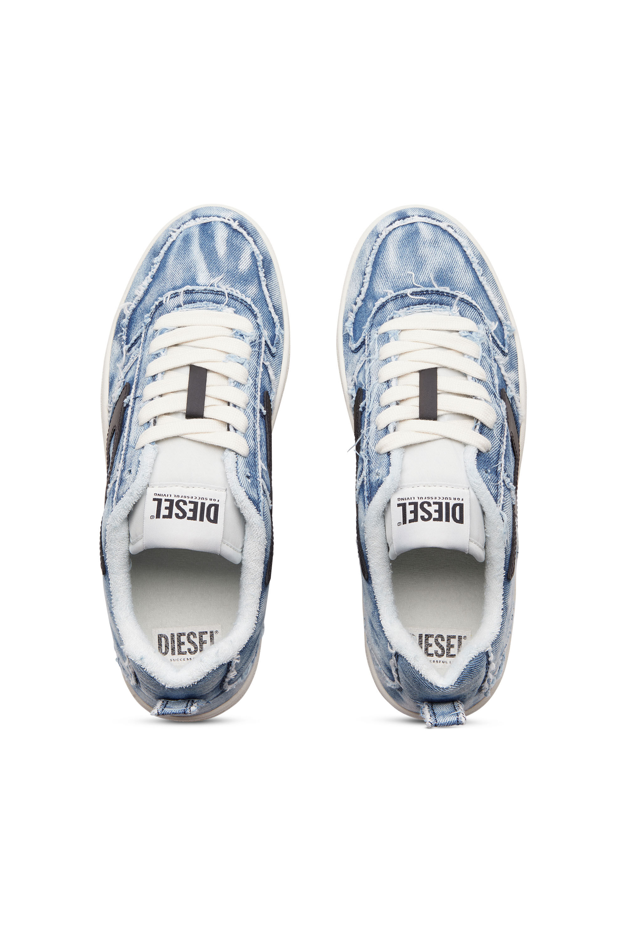 Men's S-Ukiyo V2 Low - Low-top sneakers in frayed denim | Blue 