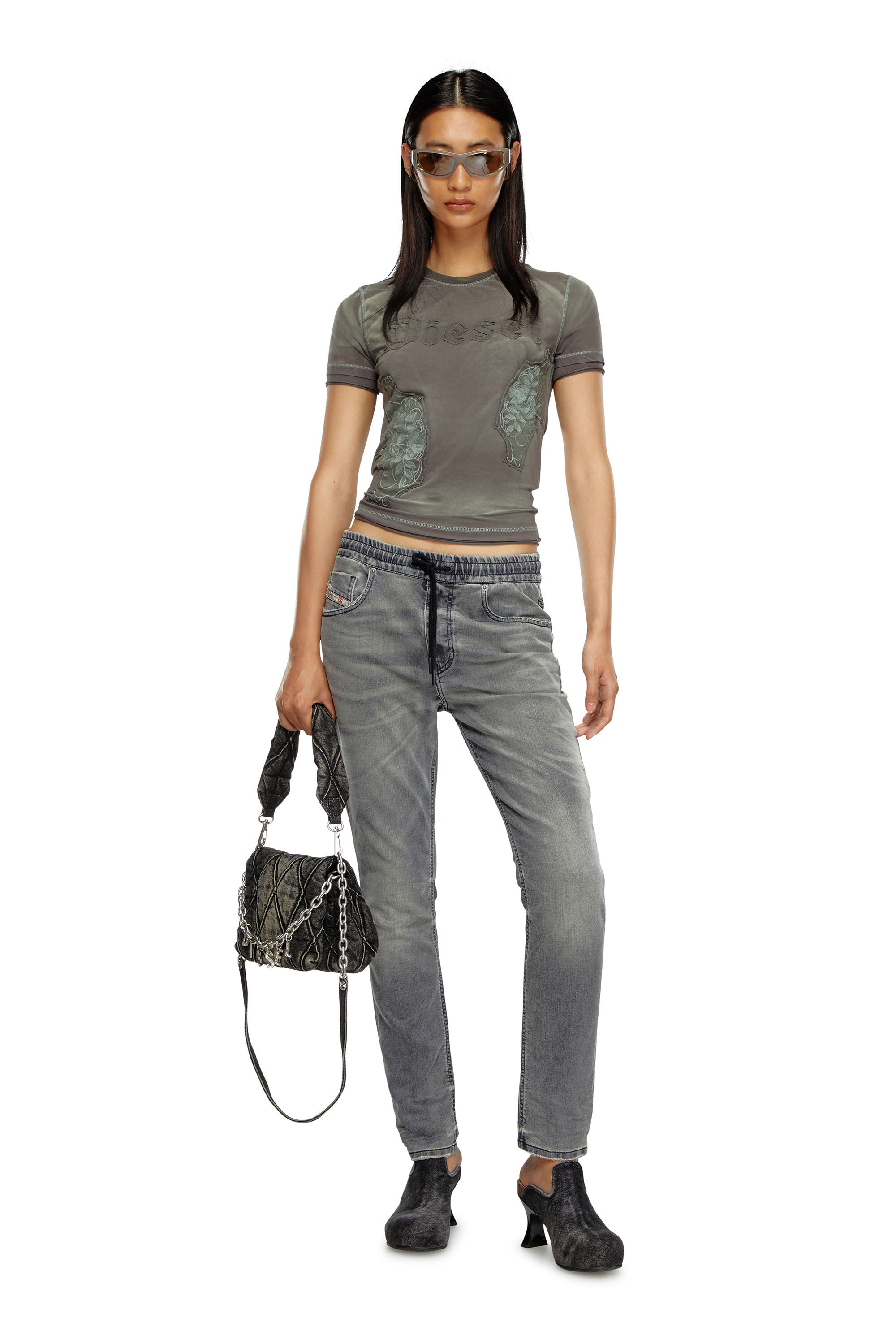 Women s Regular Jeans Dark grey Diesel 2031 D Krailey Joggjeans