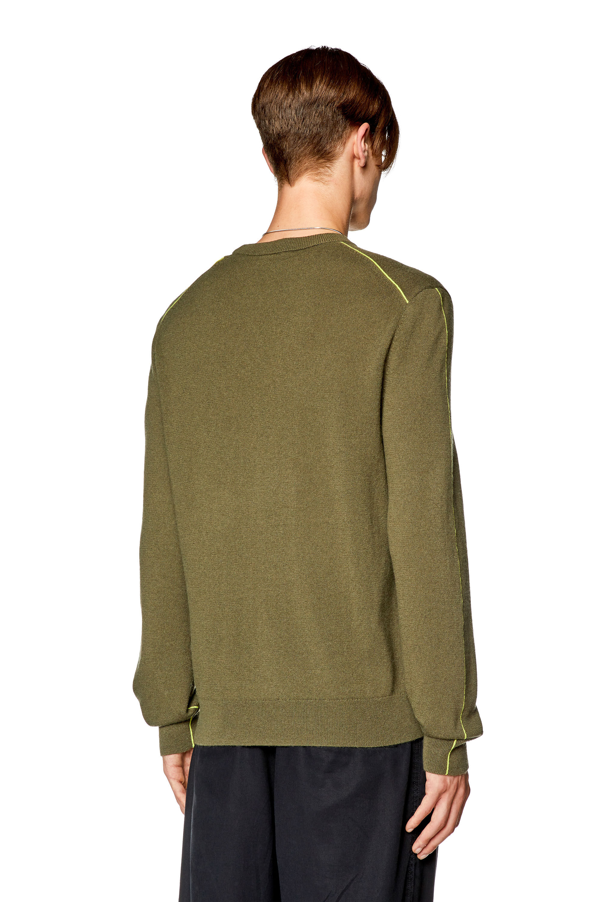 Men s Jumper with contrast piping K VROMO Diesel
