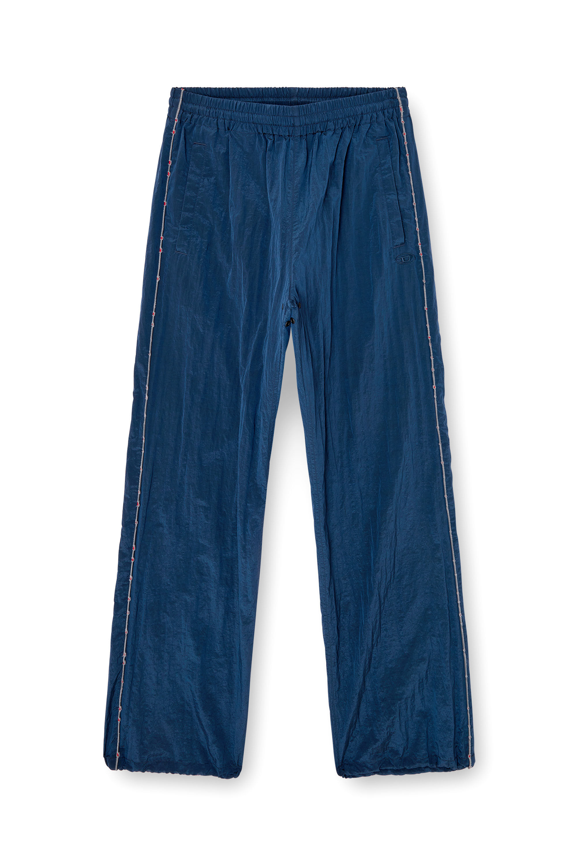 Men's Track pants with distressed piping | Blue | Diesel