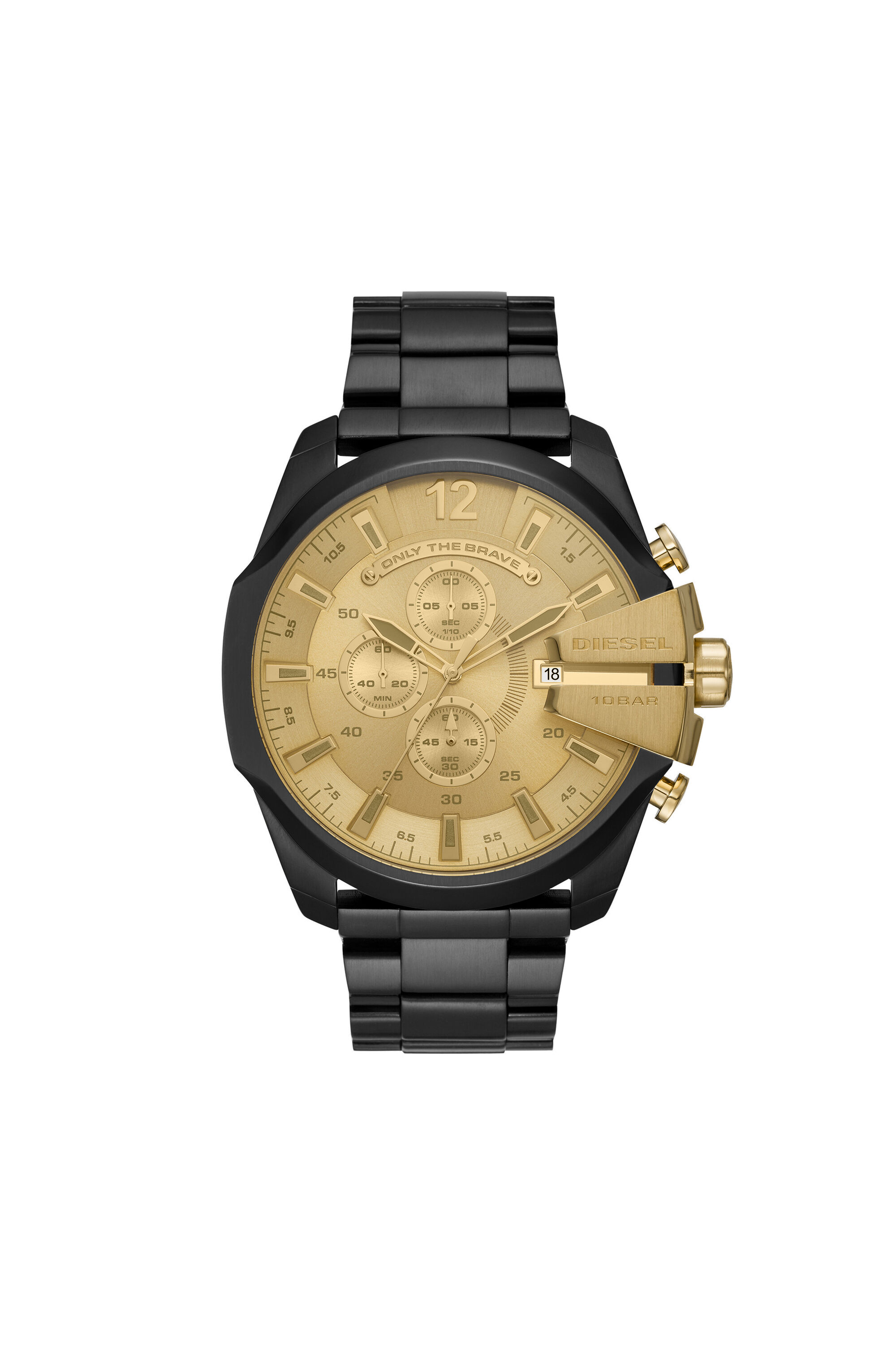 DZ4485 Man Mega Chief chronograph watch stainless steel Diesel