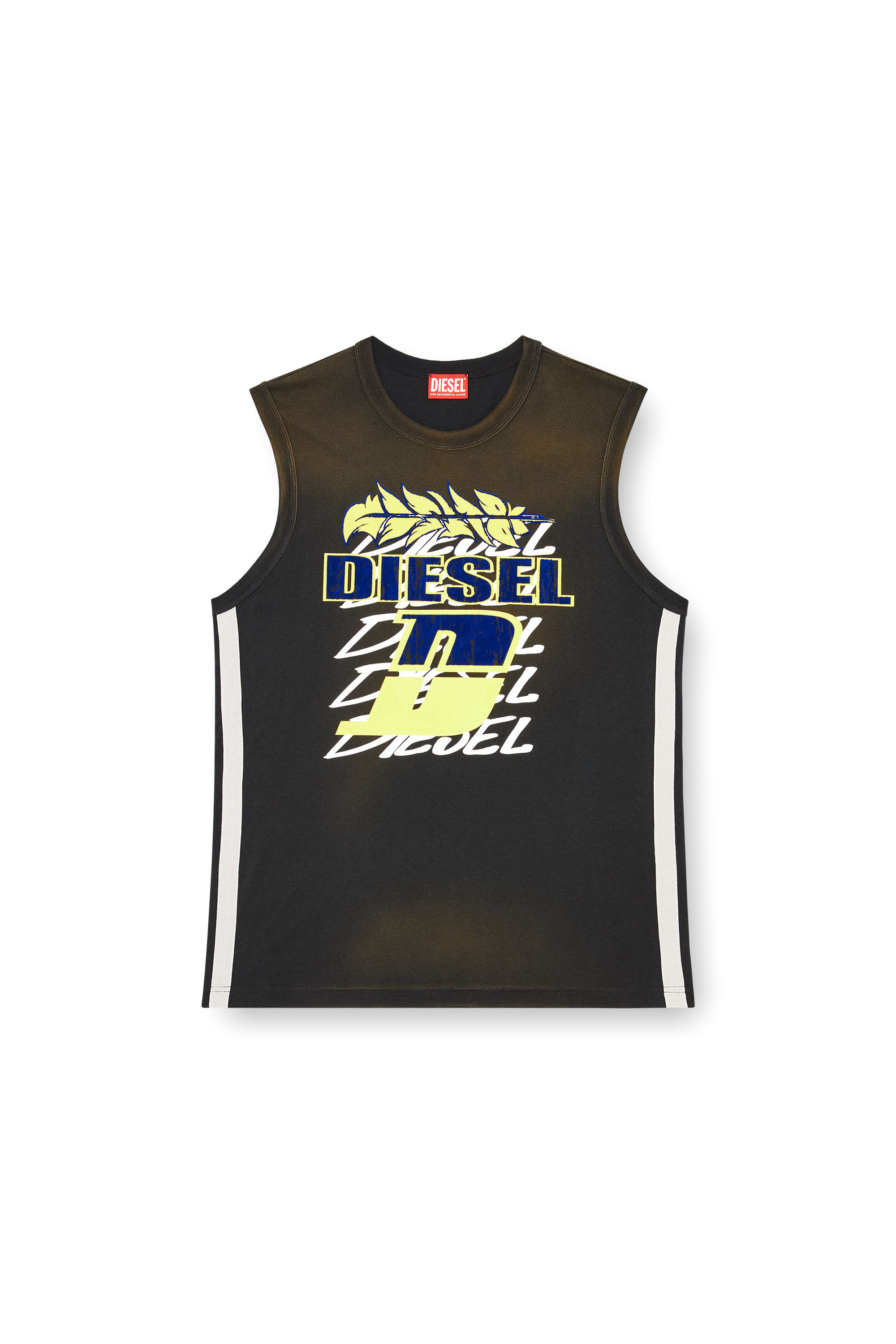 Diesel - T-BISCO-STRIPE, Black - Image 2