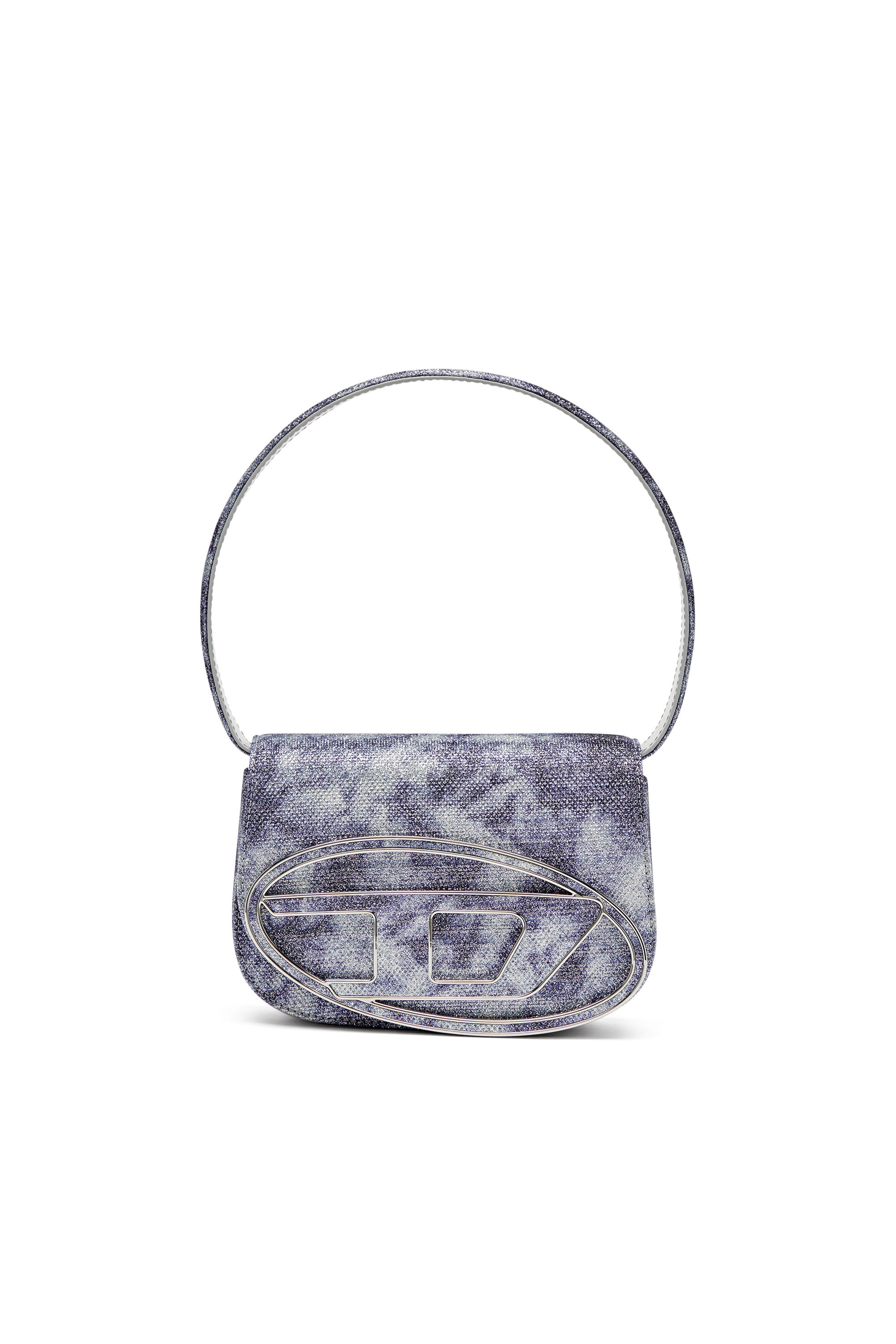 Women's 1DR-Iconic shoulder bag in shimmer fabric | Blue