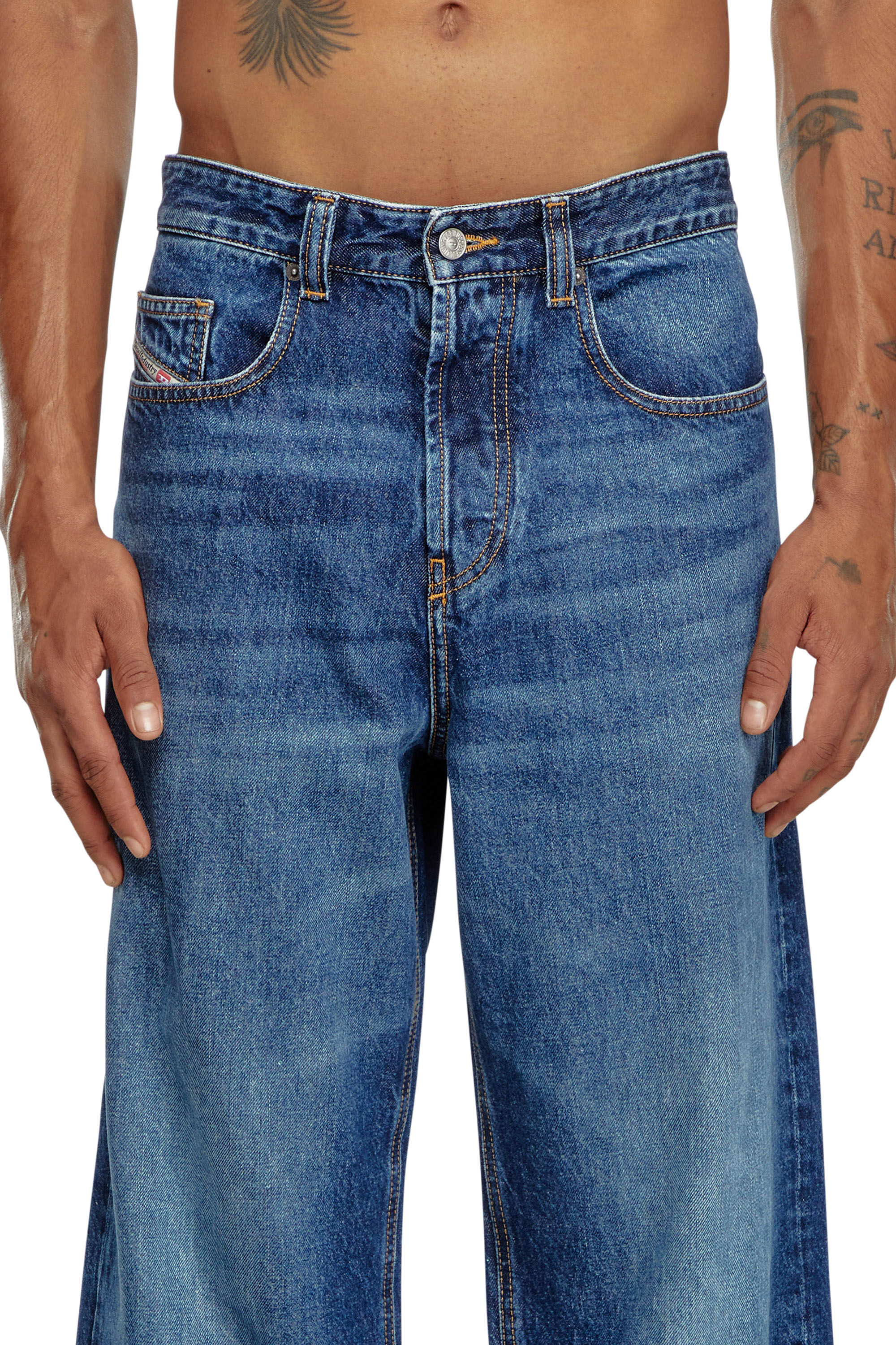 ★新春福袋2024★ Men's D-Macro 2001 Diesel | blue Medium | Jeans Relaxed パンツ