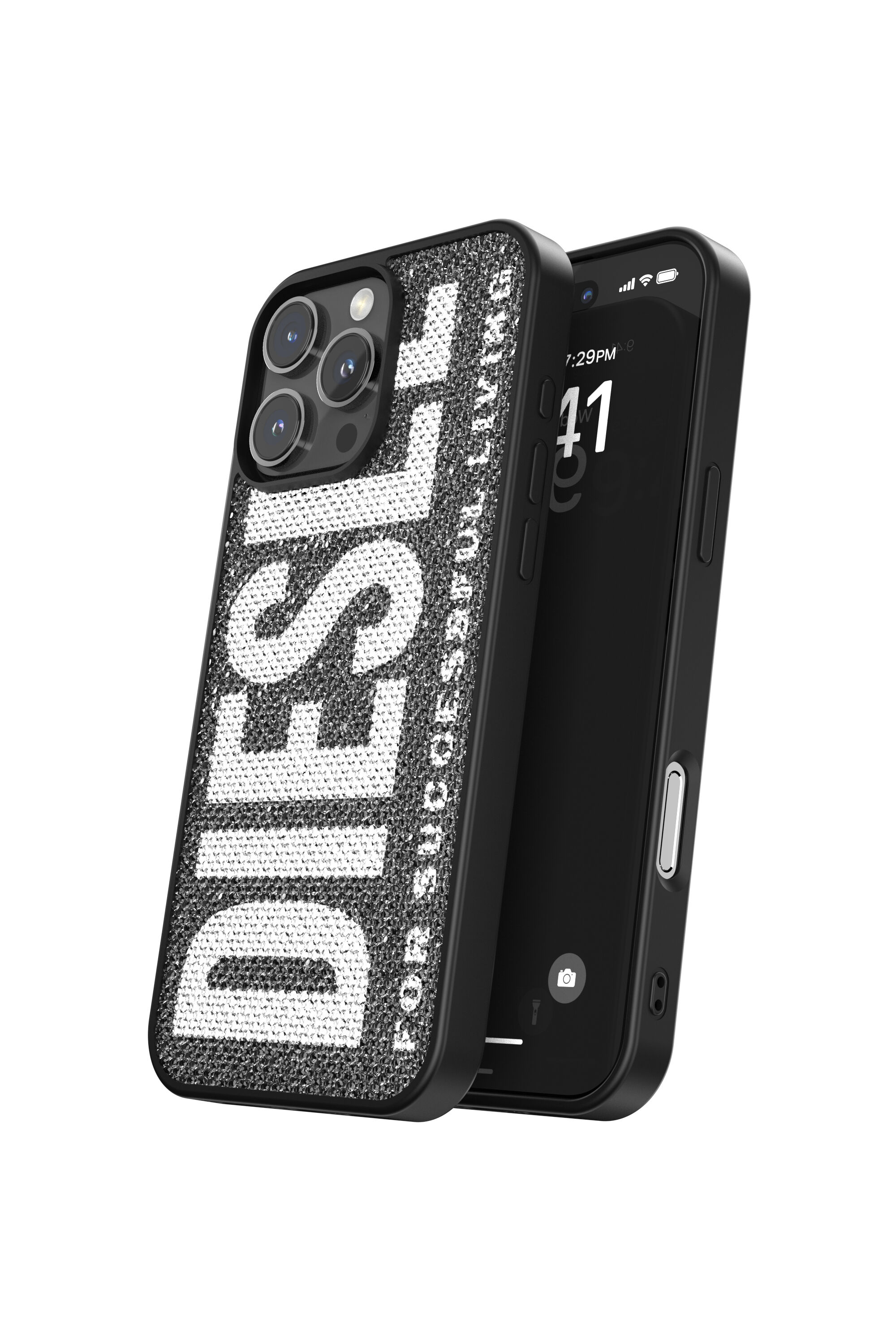 Women's Swarovski Crystal Case for iP 16 Pro Max | Black | Diesel