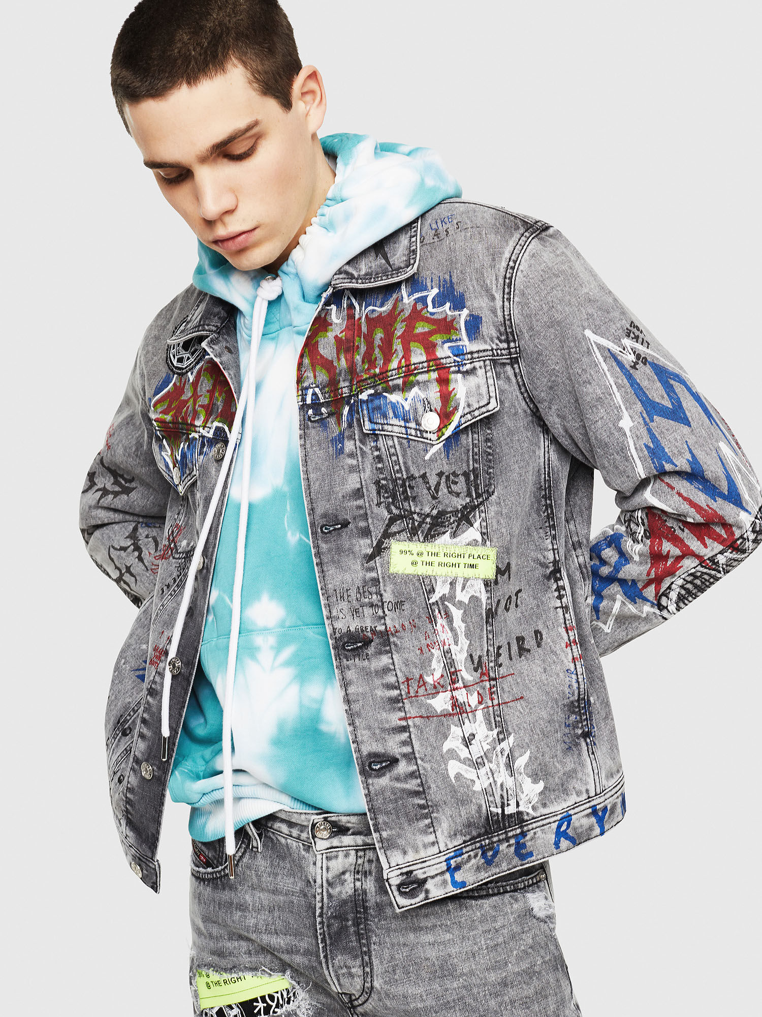 Kilidini aç kimya addicted giubbino jeans uomo diesel - living-outloud.com