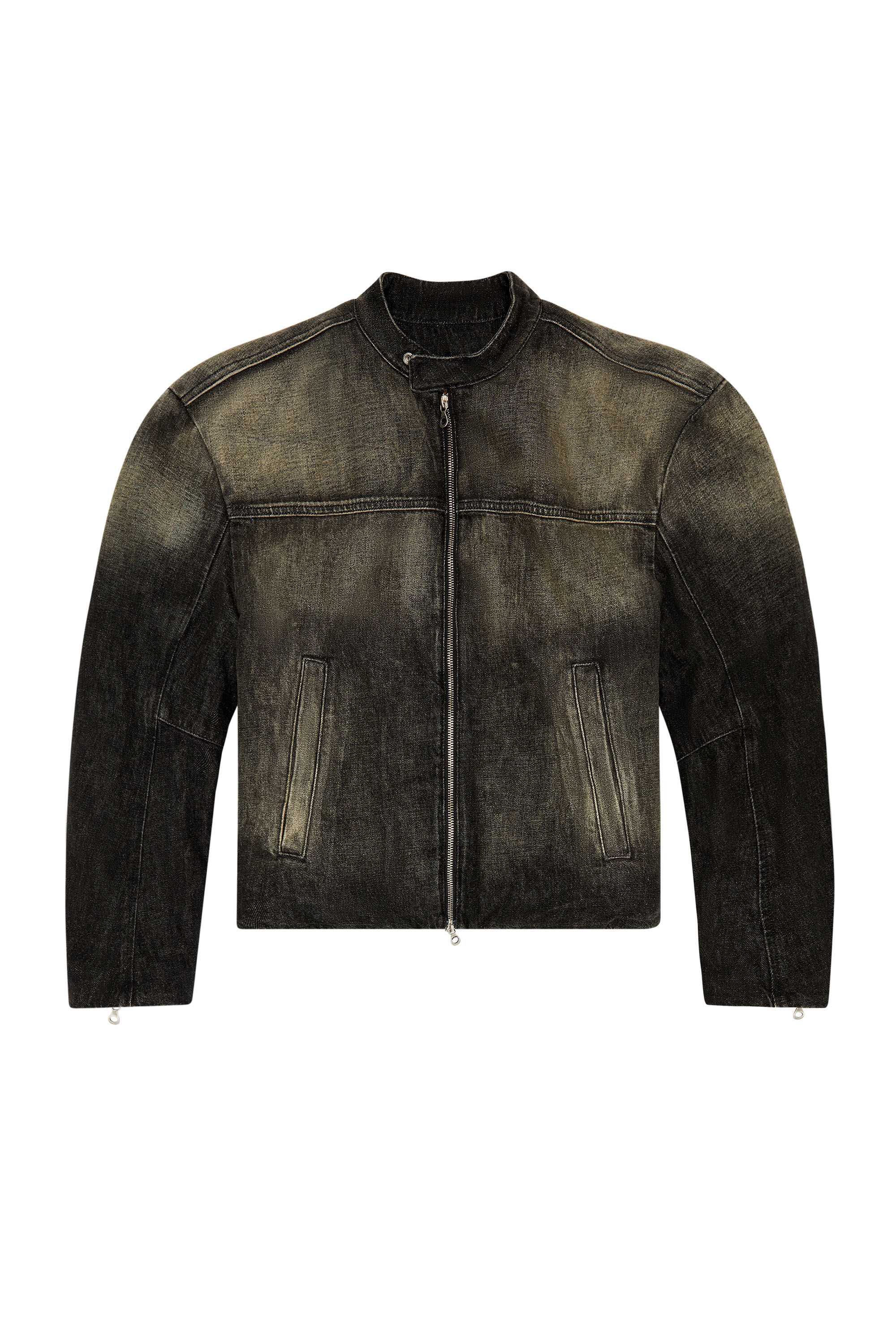 Men's Denim jacket in cotton and hemp | Black | Diesel Denim Set
