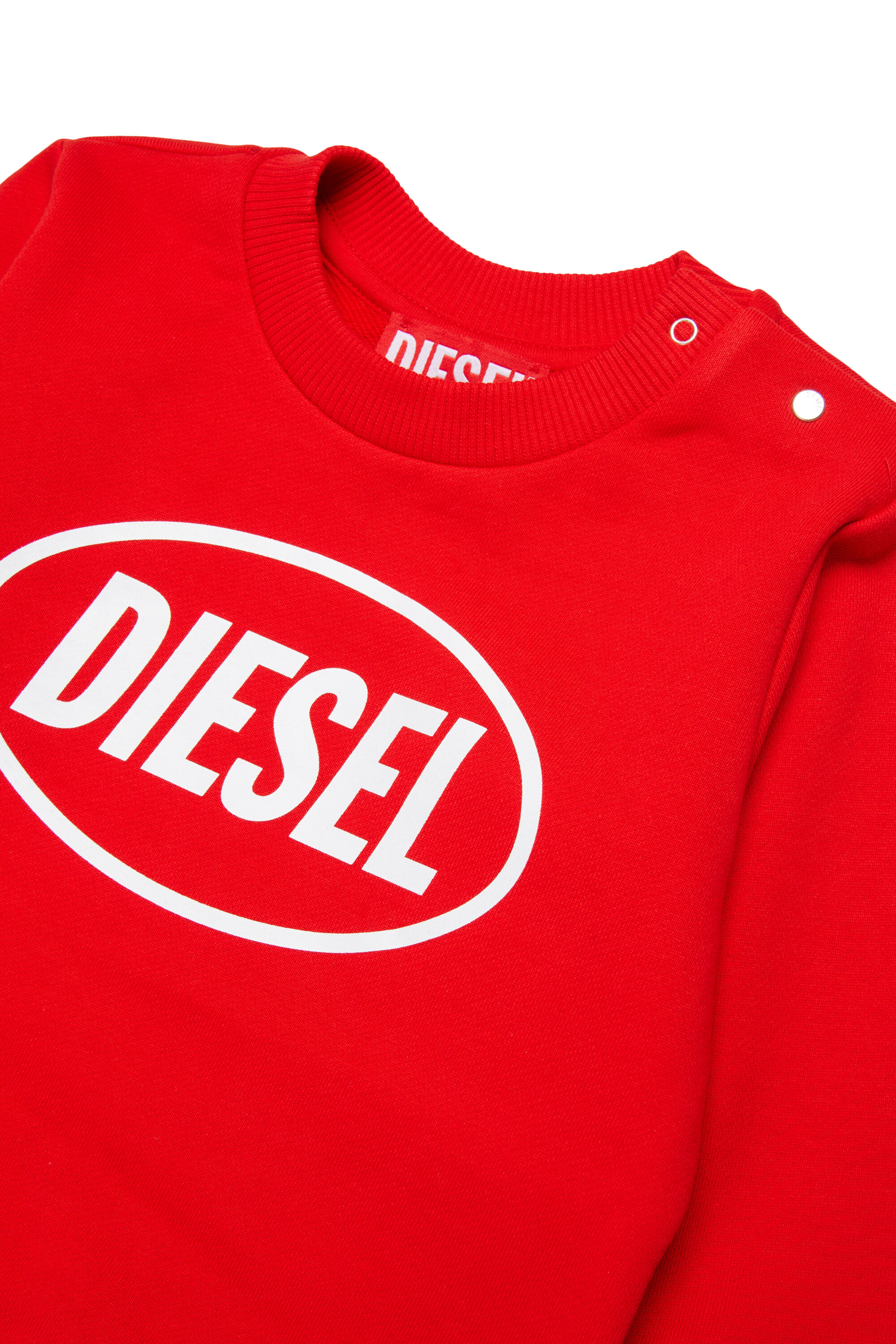 Diesel - SLOTTYB, Unisex's Sweatshirt with logo print in Red - 3