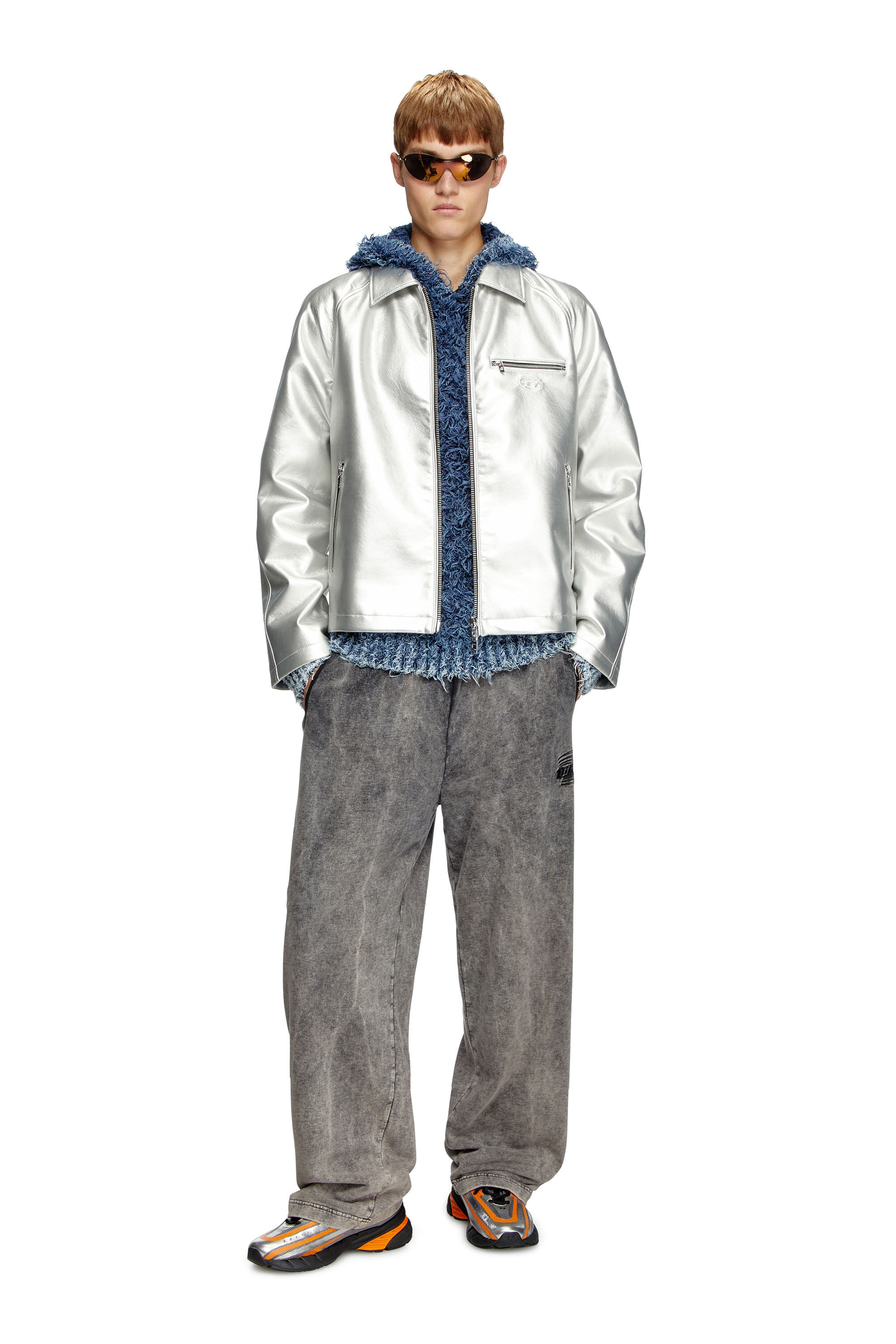 Women's Metallic coach jacket | Silver | Diesel