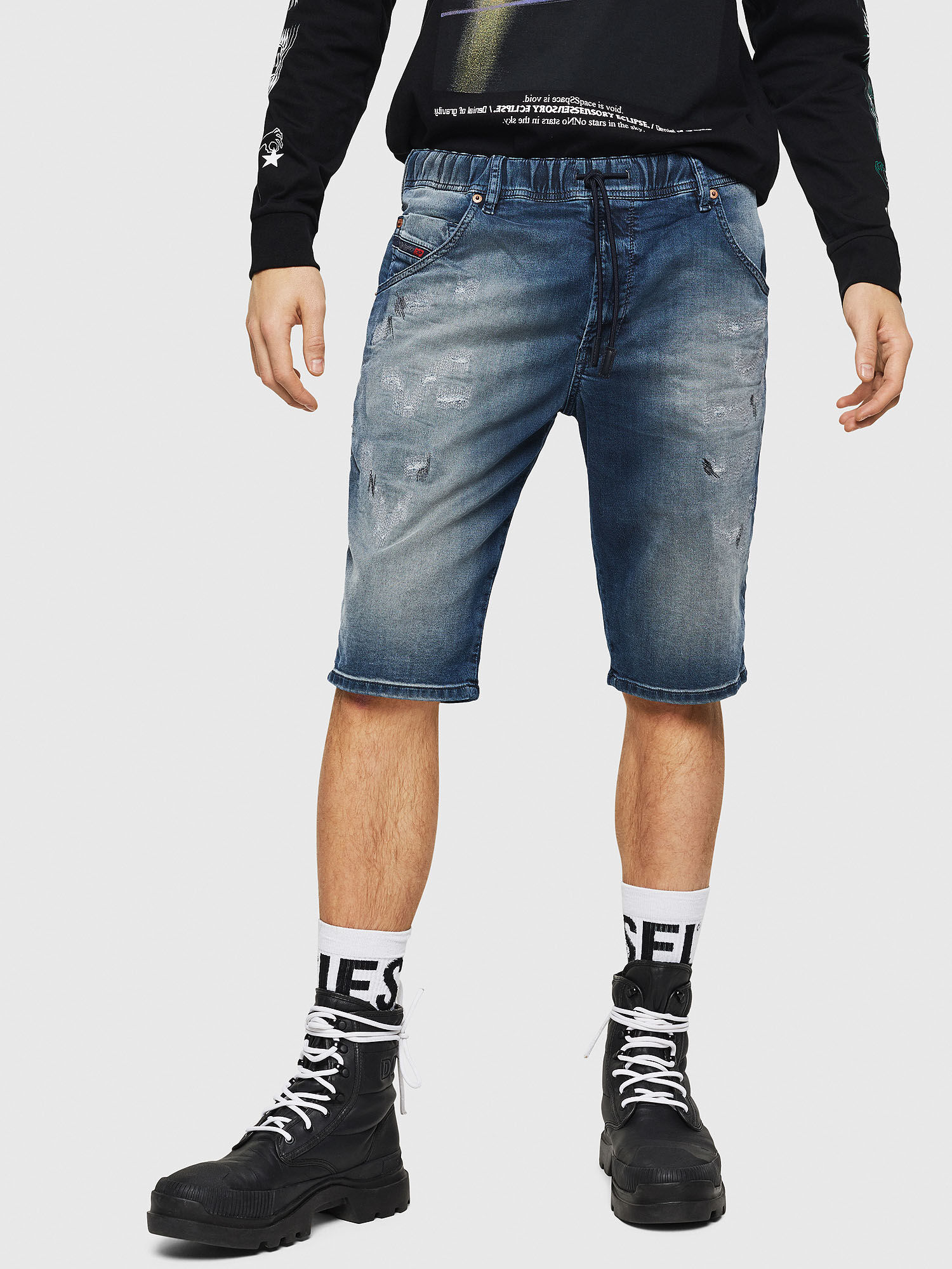 Diesel krooshort denim shorts clearance
