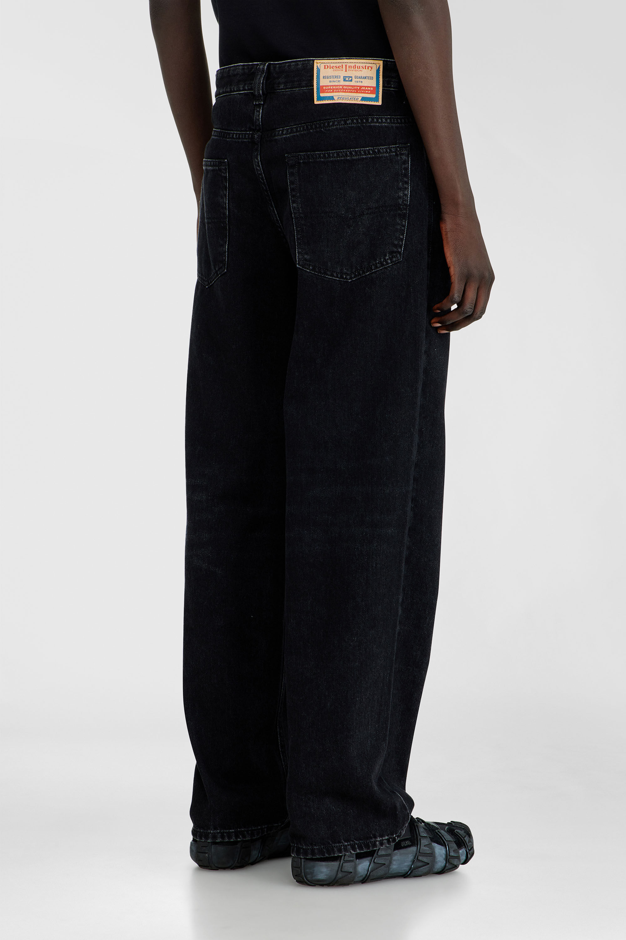Men's Relaxed Jeans | Low Waist 2001 D-MacroBlack/Dark grey