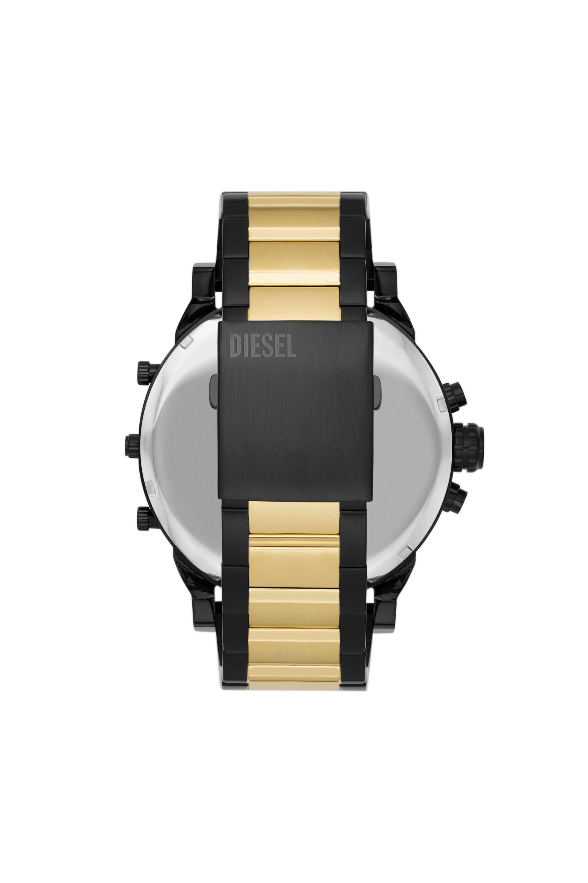 Diesel watch black on sale and gold