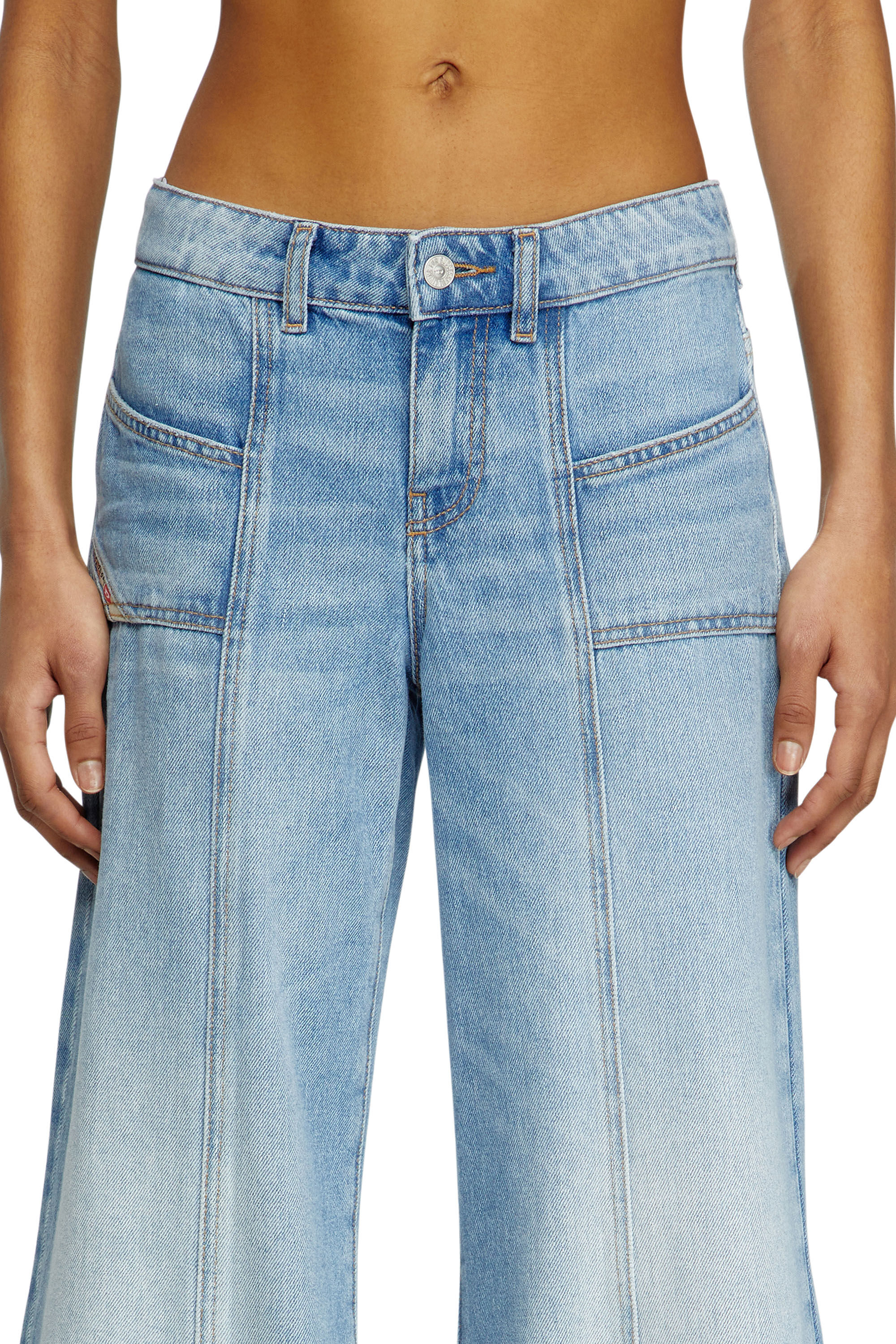 DIESEL ♪ flare jeans d-akii 0clba デニム A128080C Women's Flare Jeans | Light Blue | Diesel D-Akii