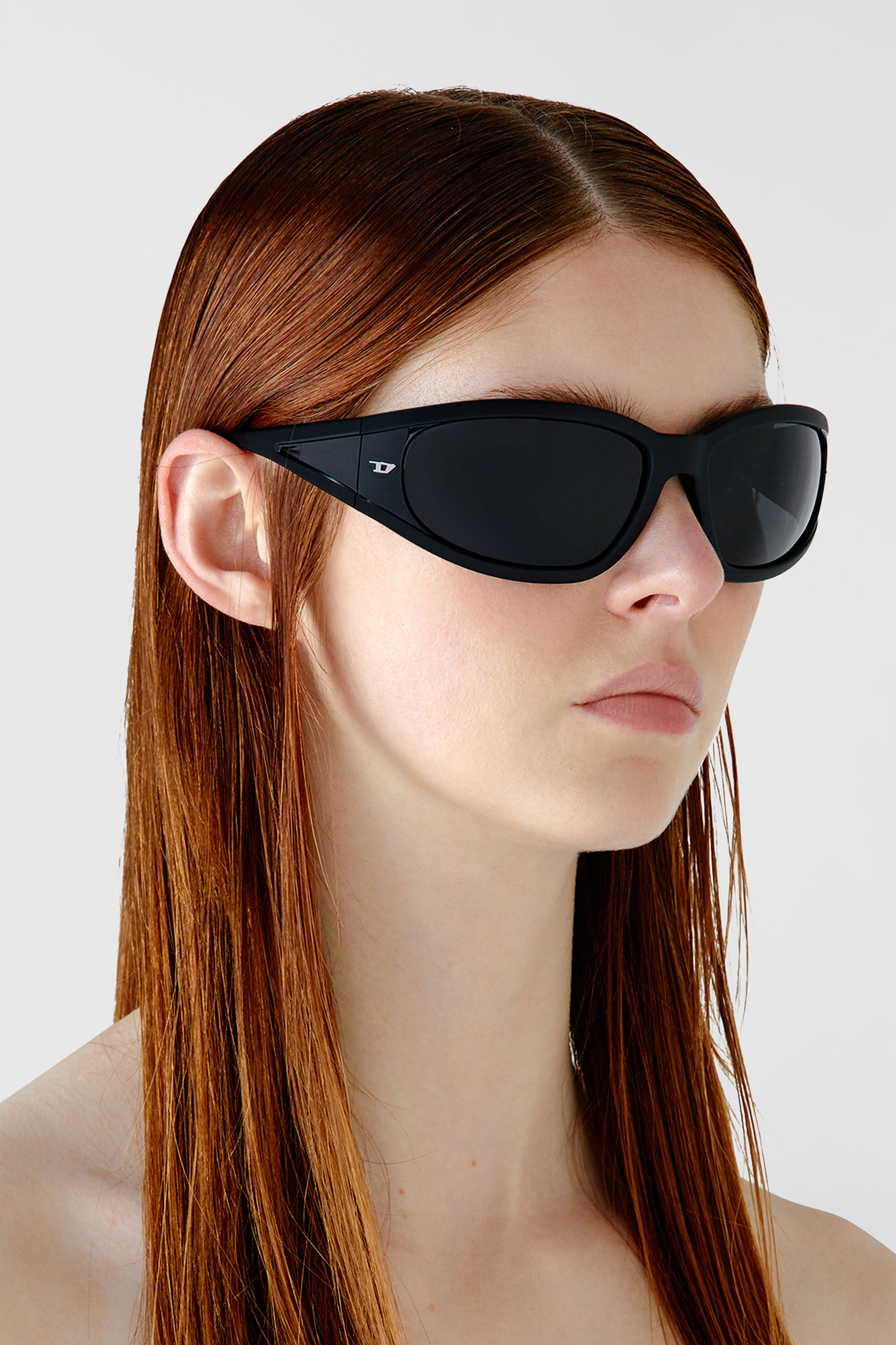 Women's Rectangular sunglasses in acetate | Black | Diesel {{Country}}