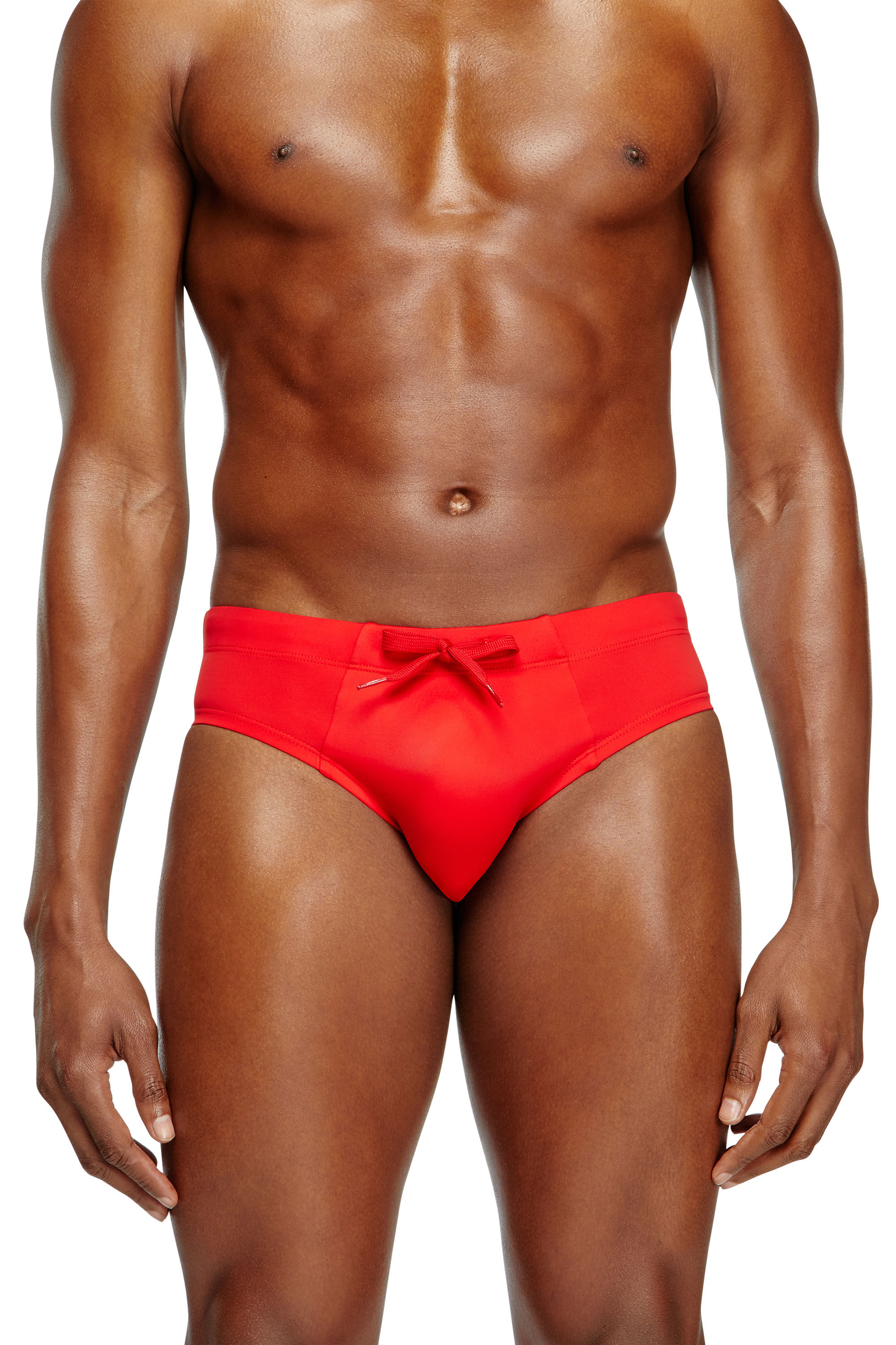 Diesel - ALFIE-D-CORE, Man's Swim briefs with logo back in Red - 1