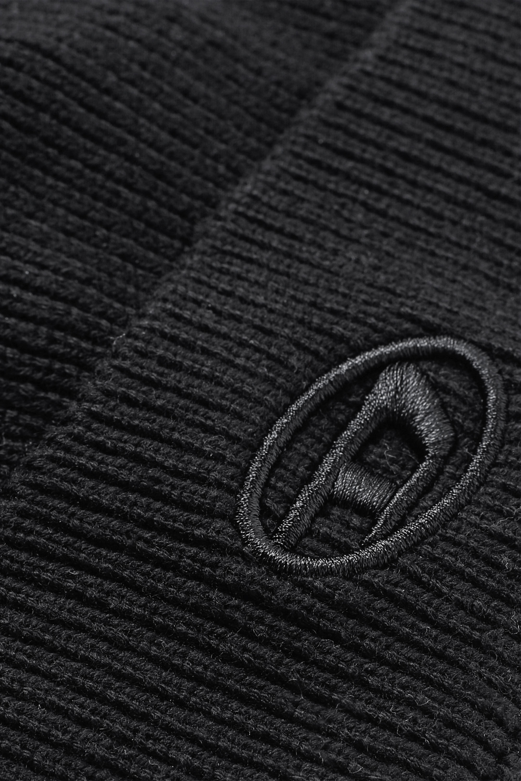 K-CODER-FULLY B: Ribbed beanie with D embroidery | Diesel {{Country}}