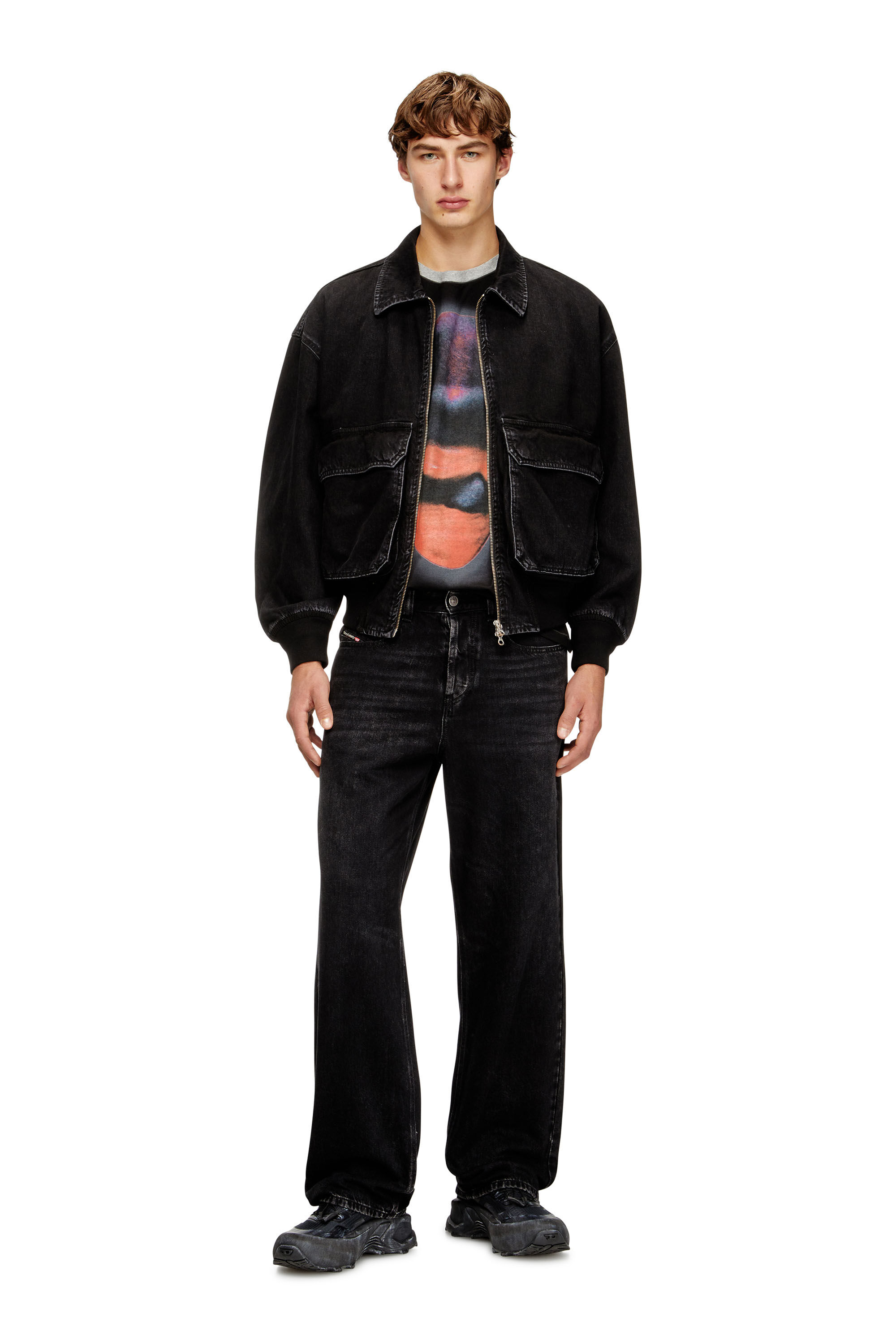 Women's Jacket in denim | Black | Diesel {{Country}}
