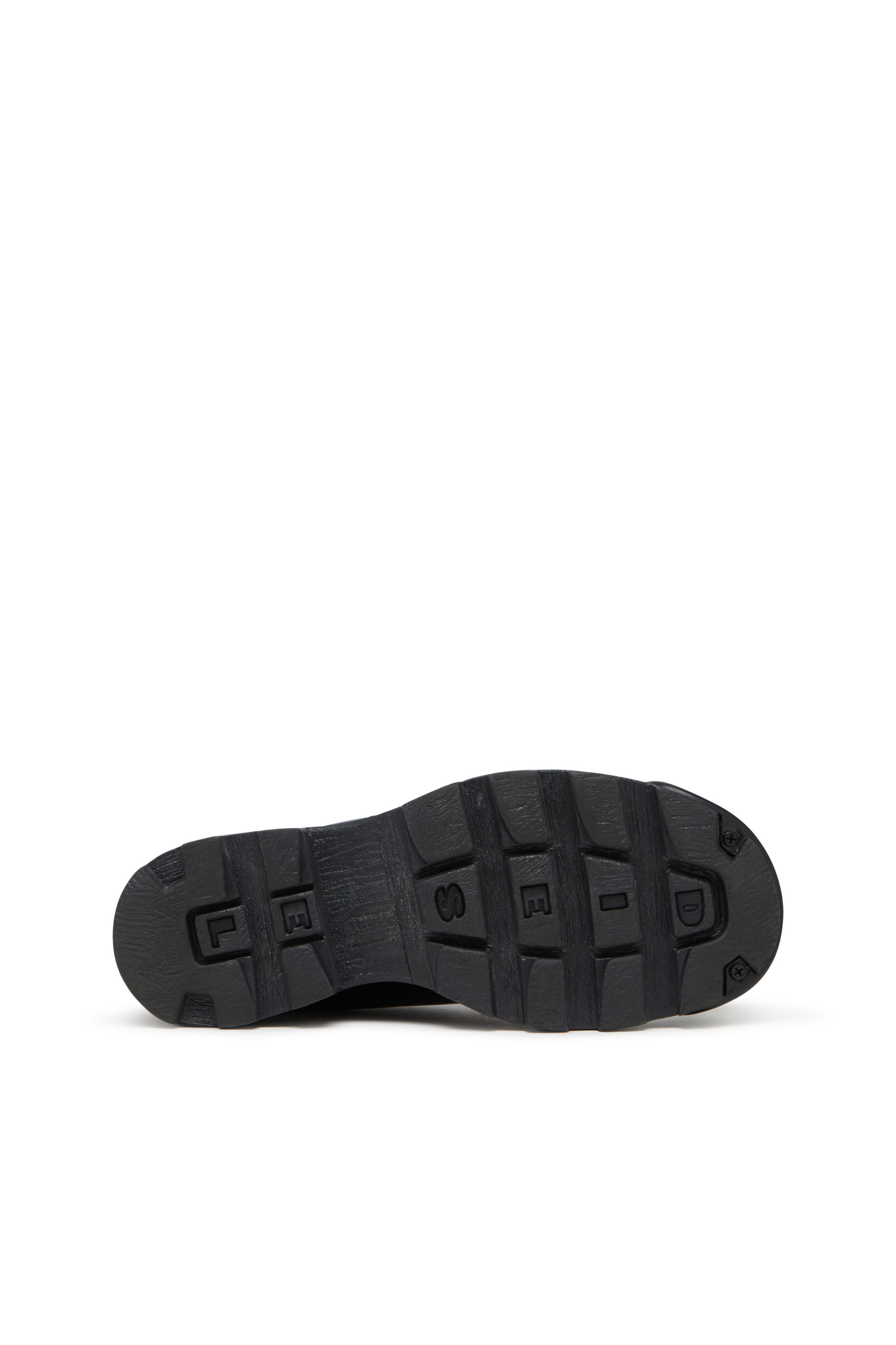 Diesel - D-HAMMER SO D, Man's D-Hammer-Leather lace-up shoes with oval D toe cap in Opaque Black - 5