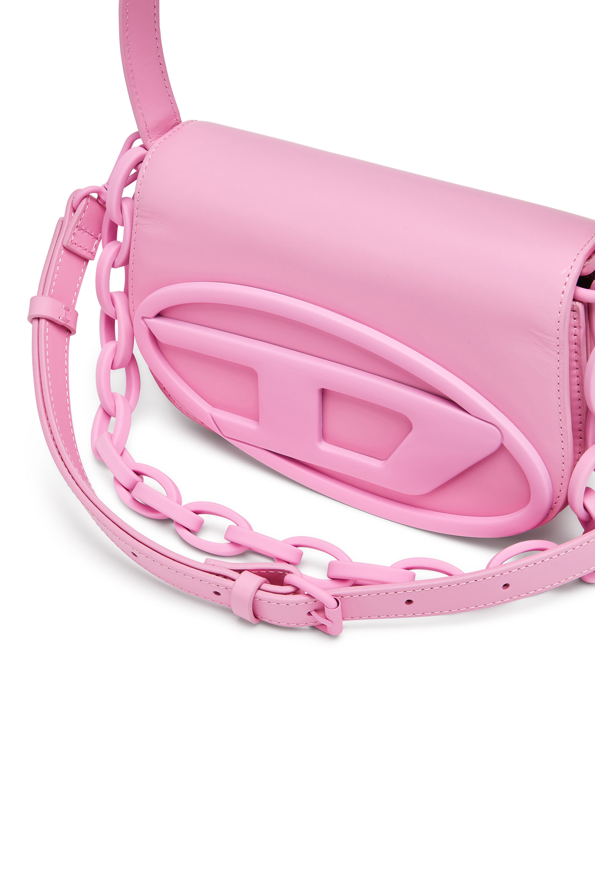 Women's 1DR-Iconic shoulder bag in matte leather | Pink | Diesel