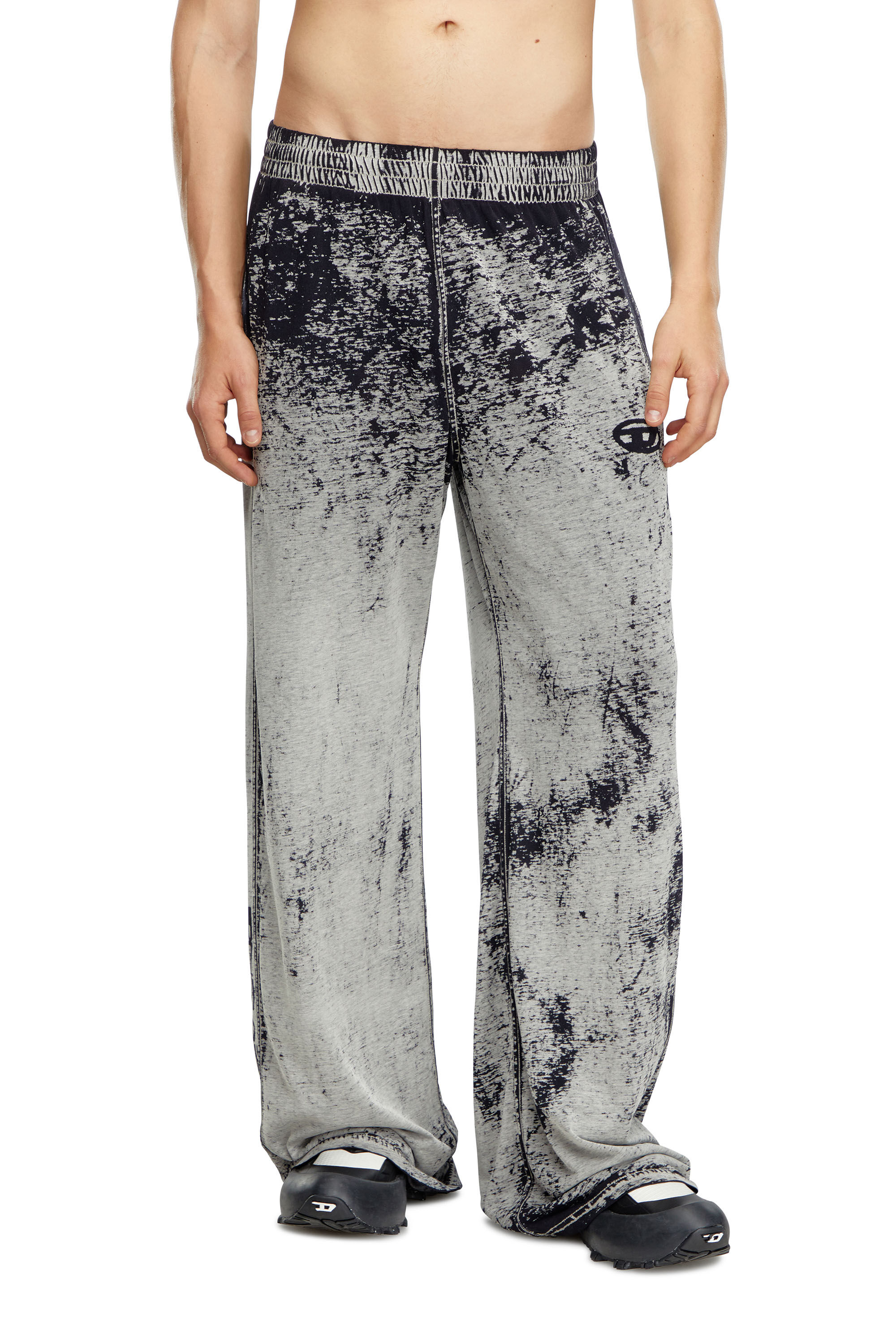 Men's Track pants in burnout plated jersey | Multicolor | Diesel Men's Track pants in burnout plated jersey | Multicolor | Diesel