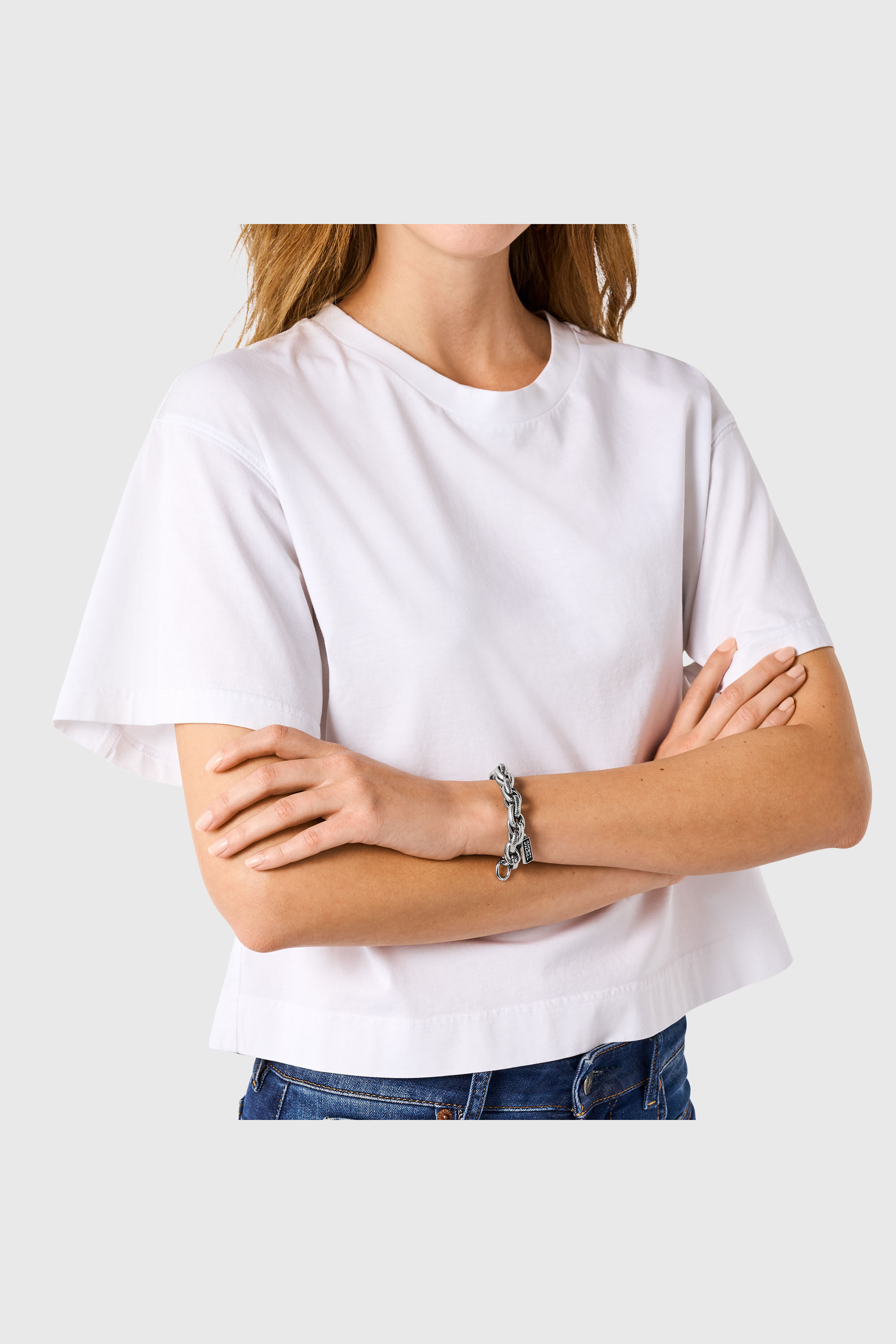アクセサリー DIESEL DX1514 Bracelet Stainless Steel Women's Black agate chain bracelet | Silver | Diesel {{Country}}
