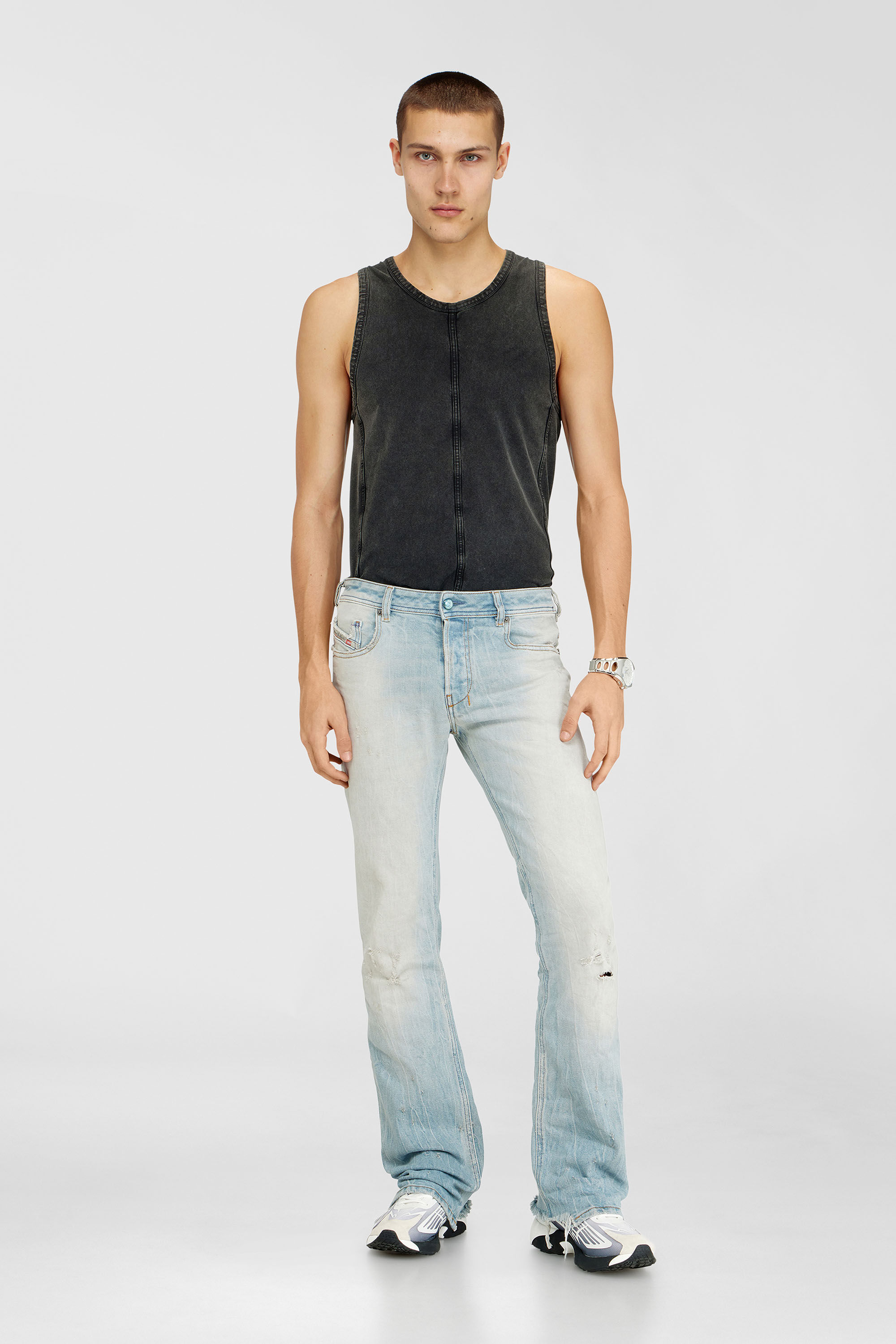 Men's Bootcut Jeans | Low Waist 2007 ZatinyLight Blue | Diesel TR