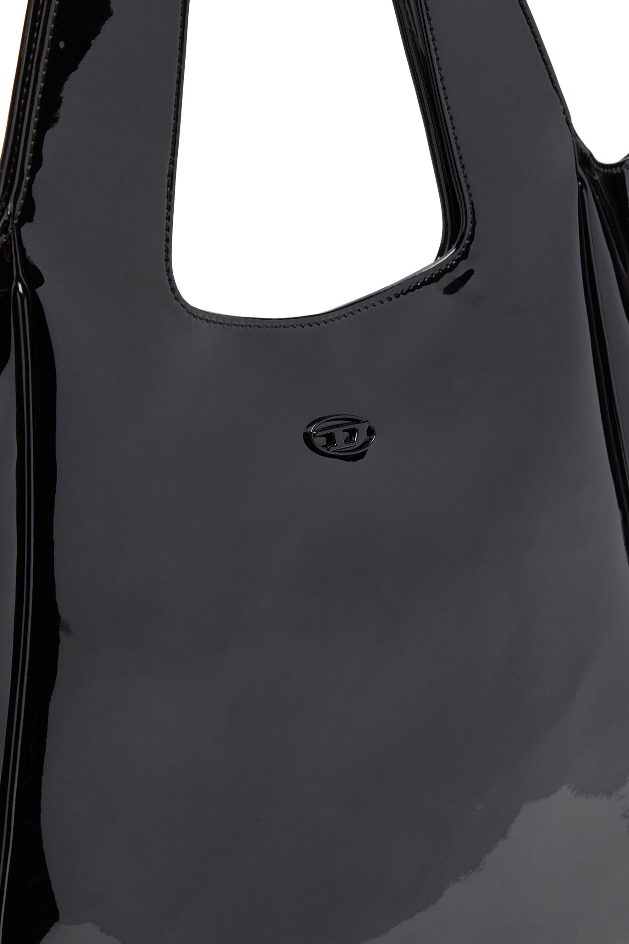 Women's Play-Glossy tote bag | Black | Diesel