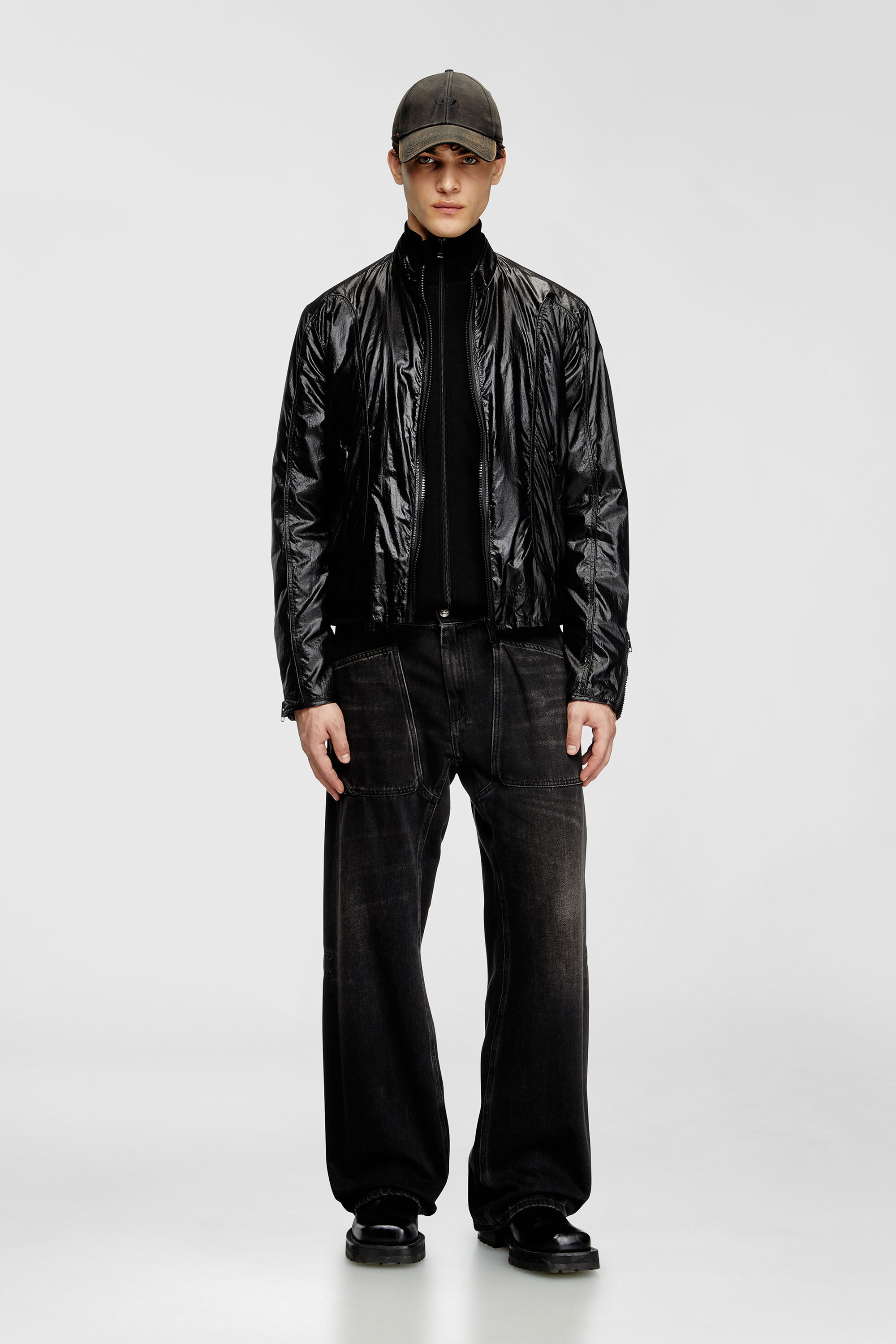J-CLAYS Man Rain Jacket | Black | Diesel