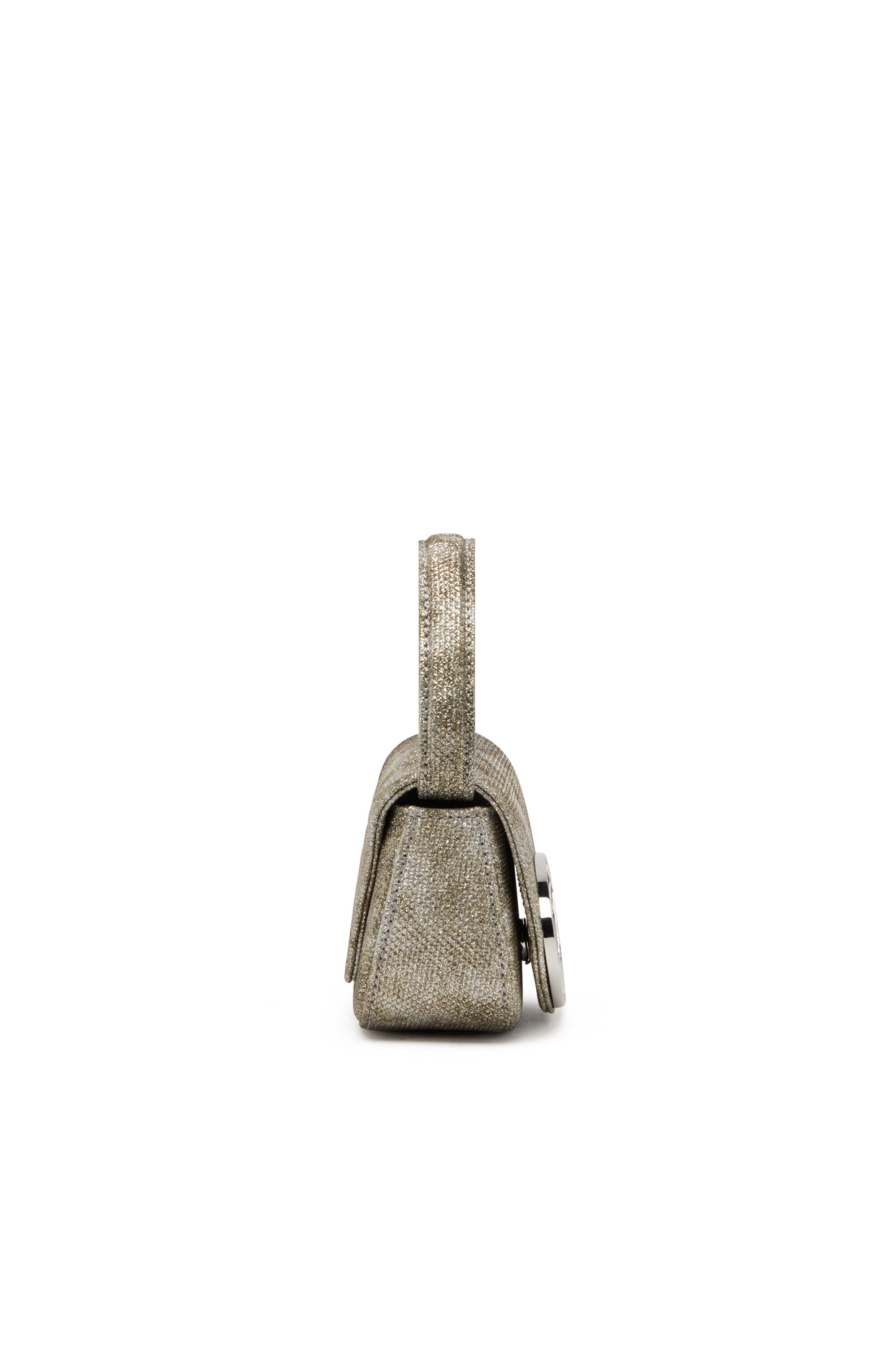 Diesel - 1DR XS, Woman's 1DR Xs-Iconic mini bag in shimmer fabric in Military Green - 4