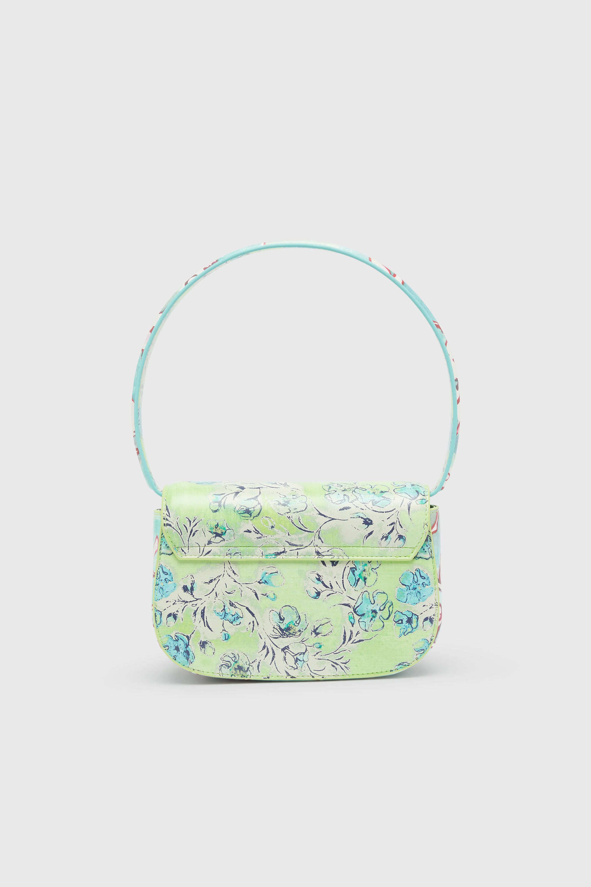 Diesel - 1DR, Woman's 1DR-Iconic shoulder bag with floral print in Green - 3
