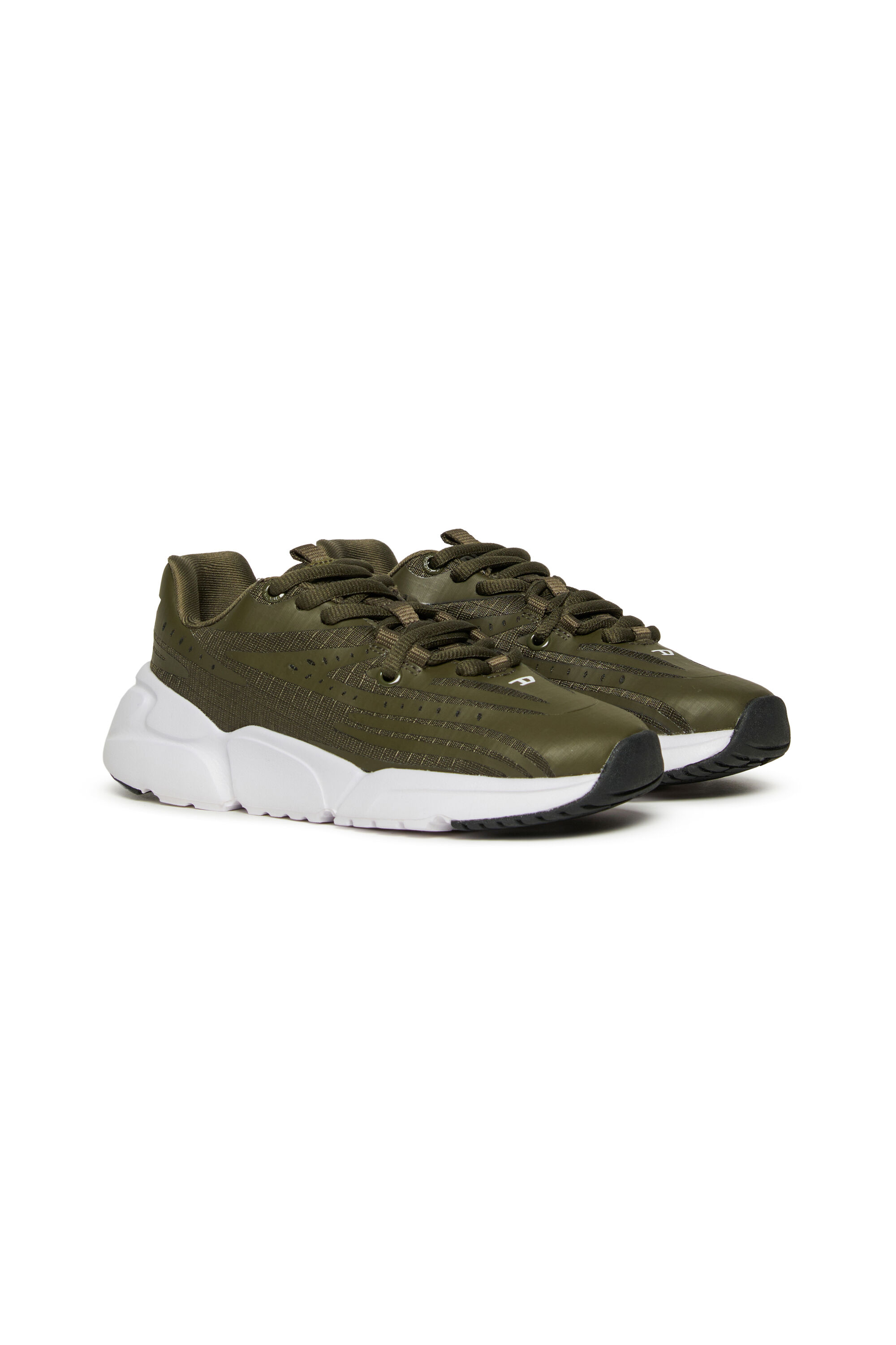 Diesel - S-MILLENIUM SPEED LC, Unisex's Sneakers in coated ripstop in Military Green - 2
