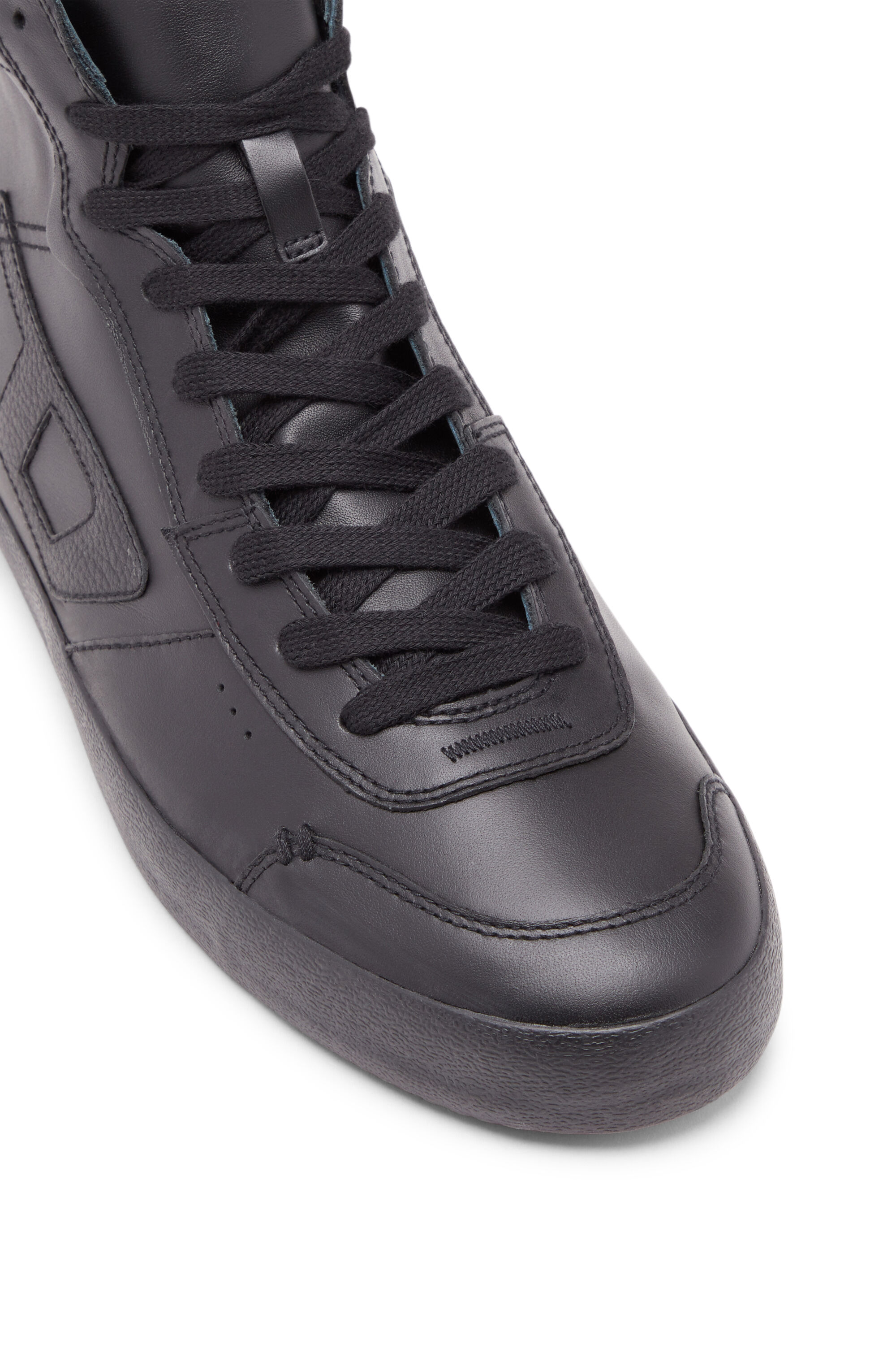 Men s S Leroji Mid Leather high top sneakers Black Diesel