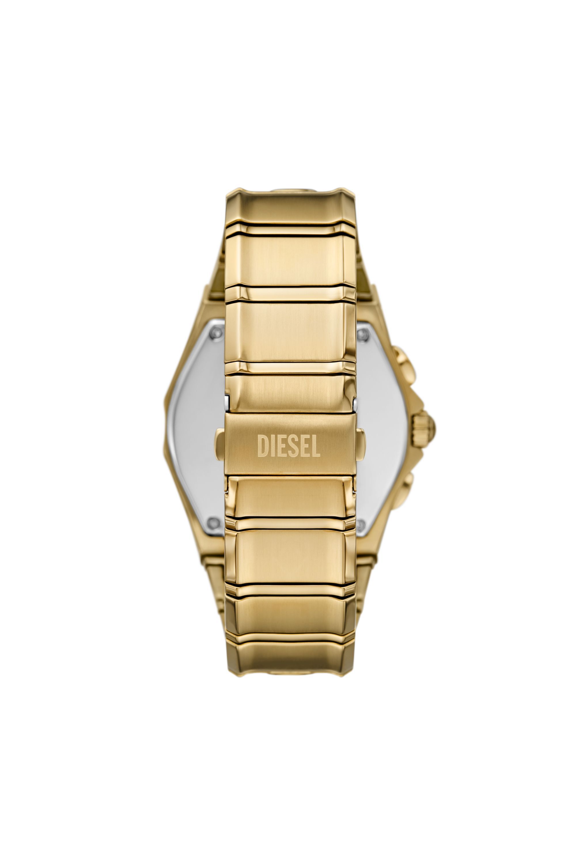Men's D-Curve gold-tone stainless steel watch | Gold | Diesel TR
