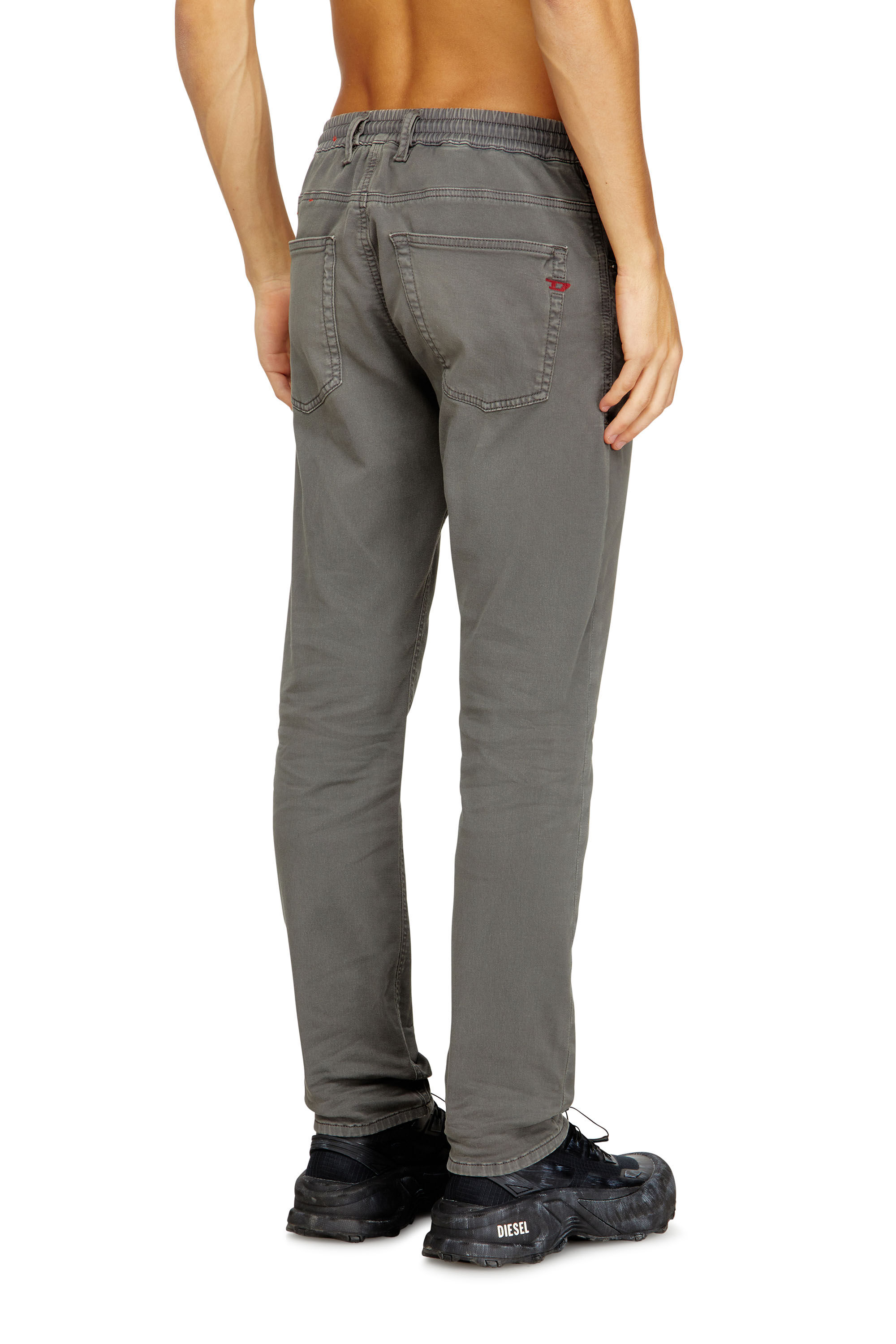 Men's Regular Jeans | Grey | Diesel 2032 D-Krooley Joggjeans®