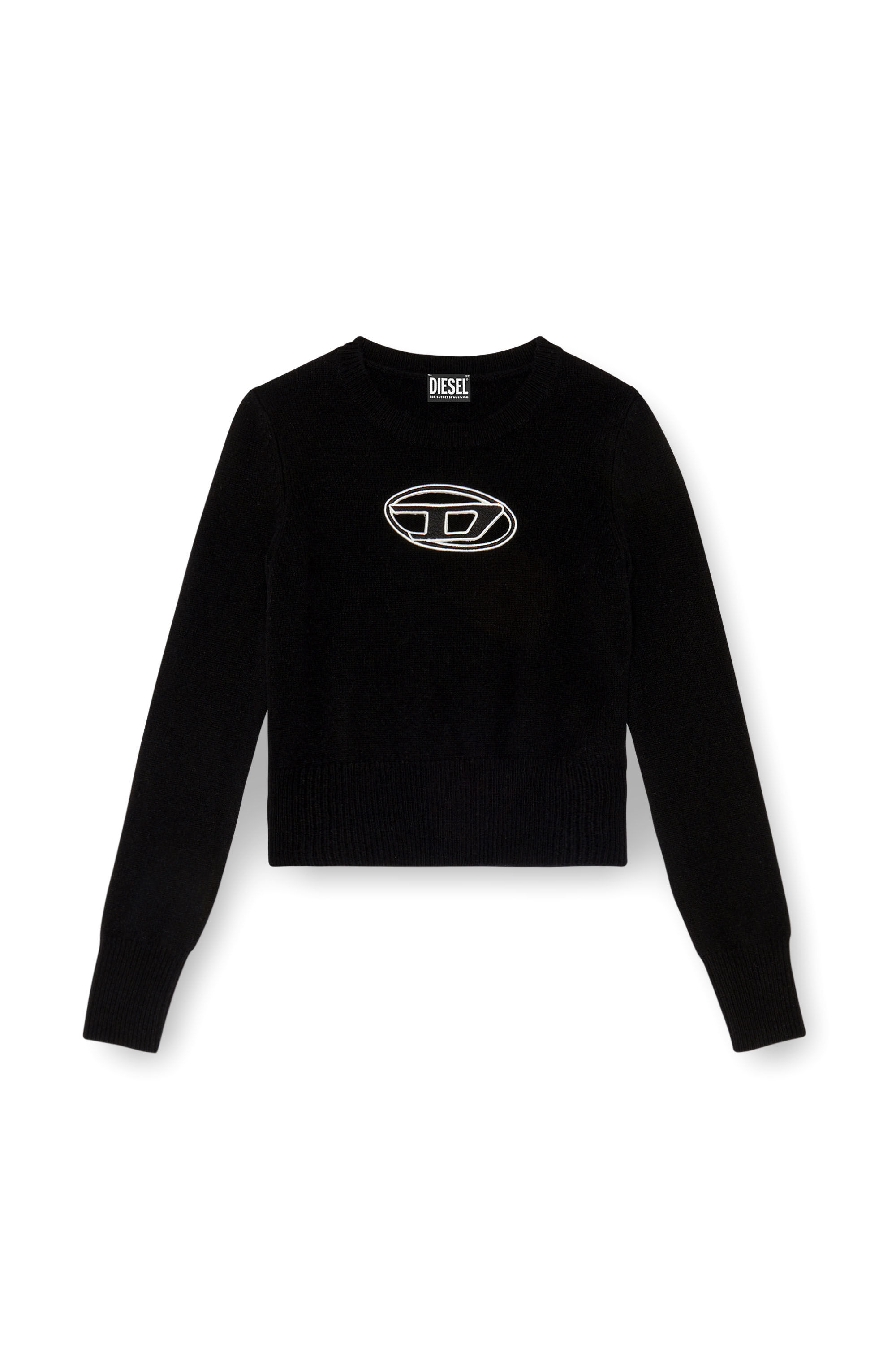 M-AREESA Woman: Jumper with embroidered cut-out logo | Diesel