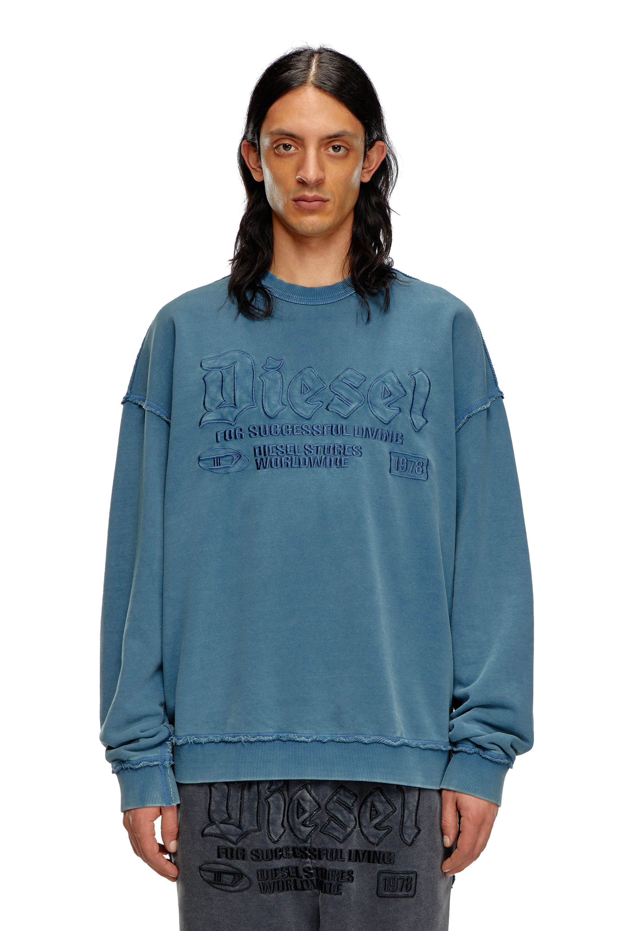 Diesel blue sweatshirt outlet