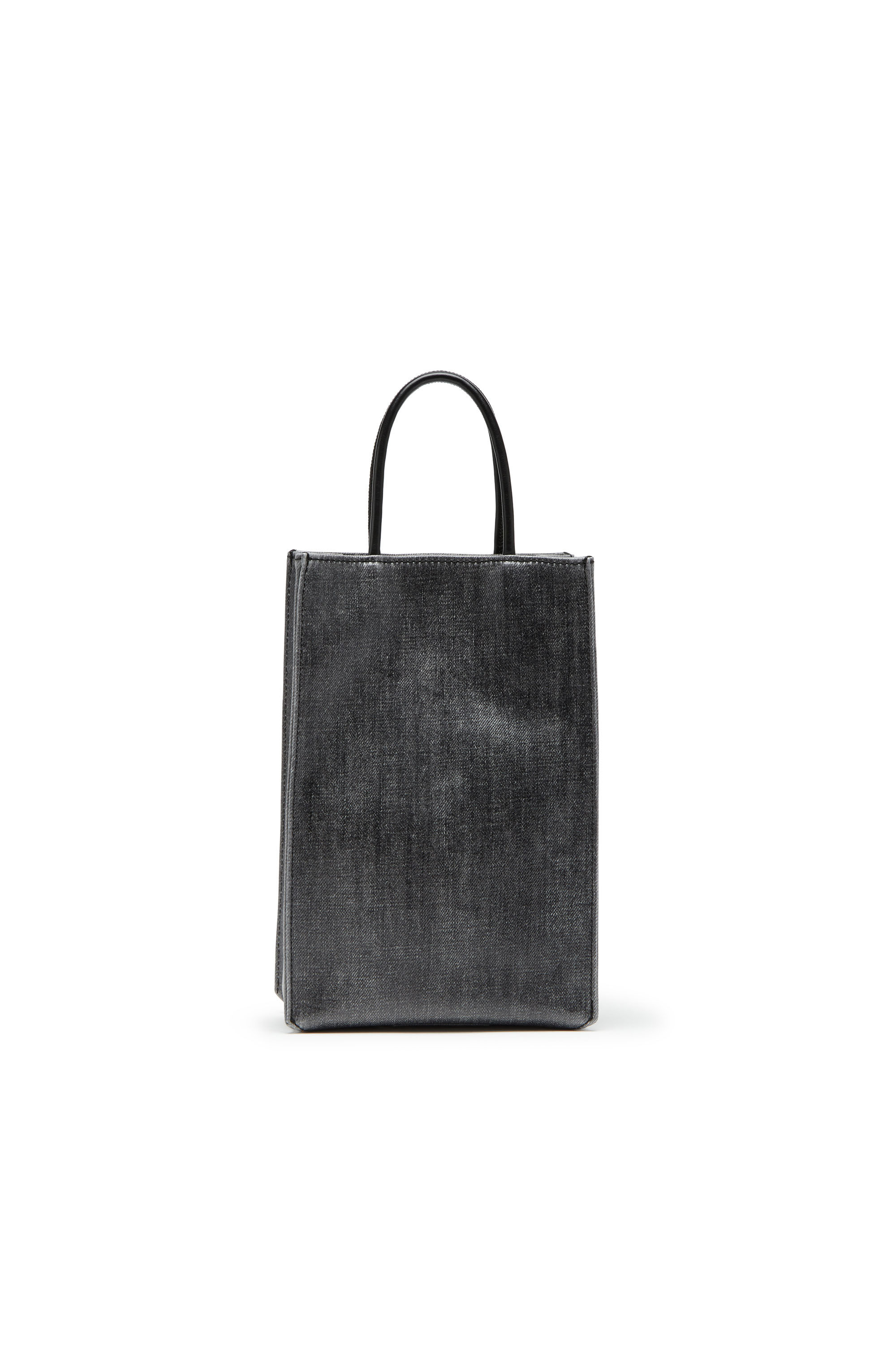 Men's Dsl 3D M-Tote bag in coated solarised denim | Black