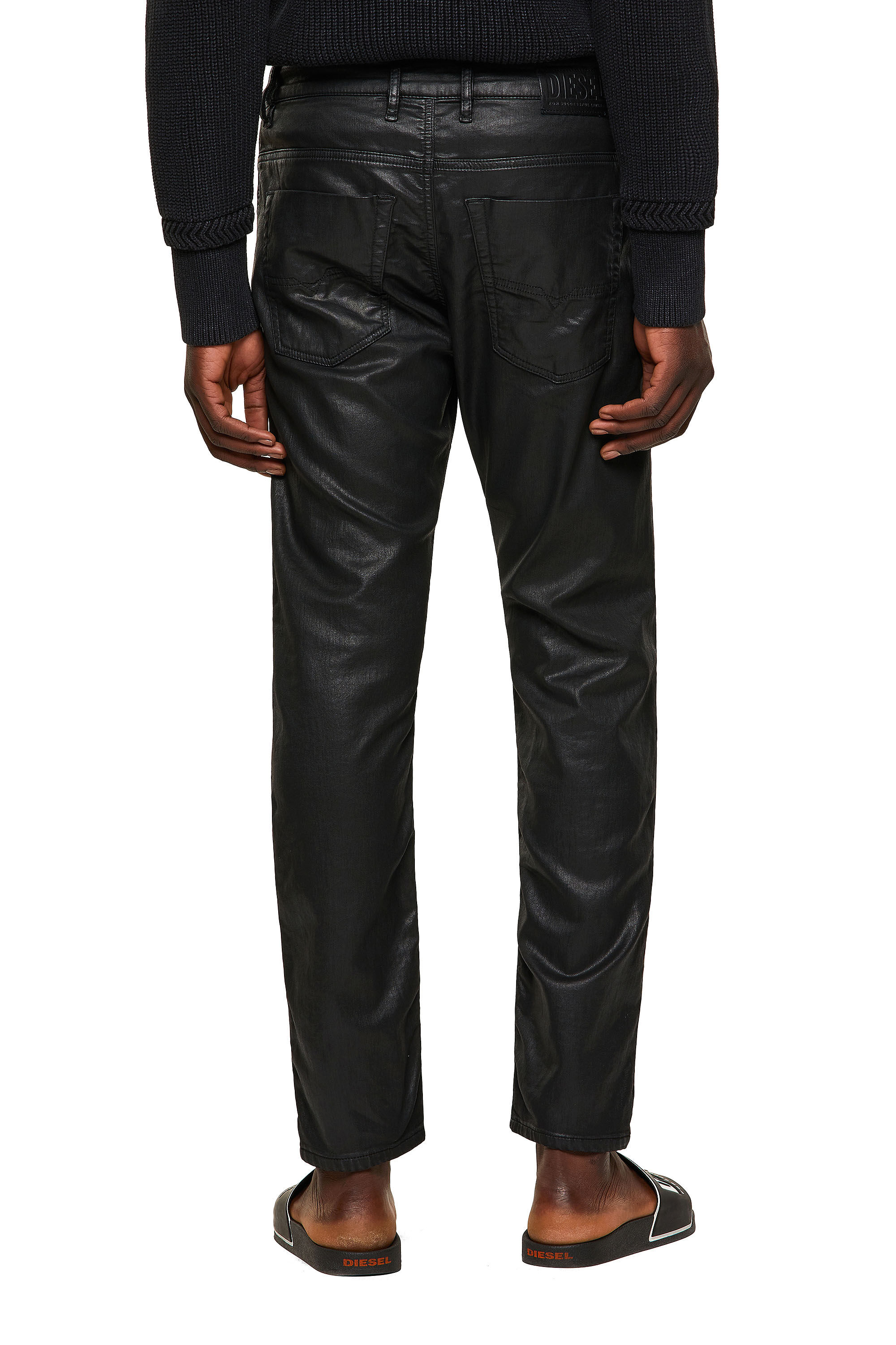 Krooley JoggJeans 0849R Man: Tapered Black/Dark grey Jeans | Diesel