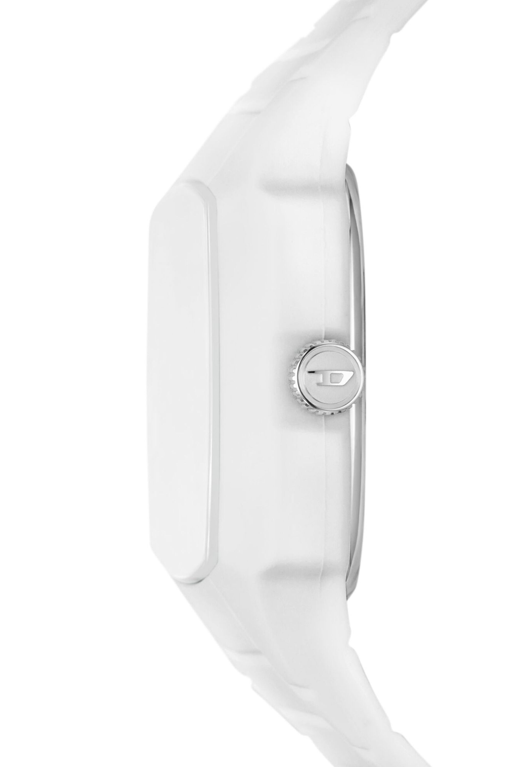 Men's Cliffhanger 2.0 three-hand white silicone watch | White | Diesel