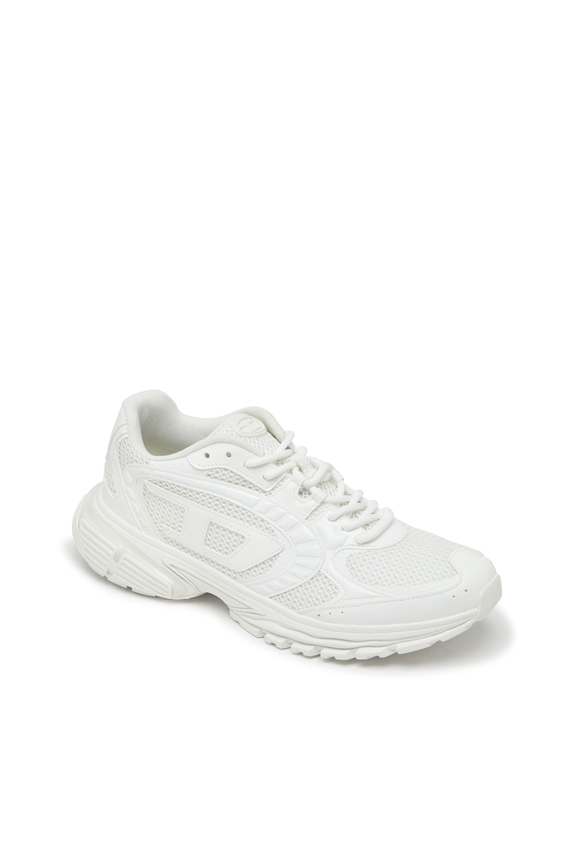 DIESEL SフロVテンスロスニカ Y03594P8135 HA654 Women's S-Pro-V-Dense-Metallic mesh sneakers with Oval D